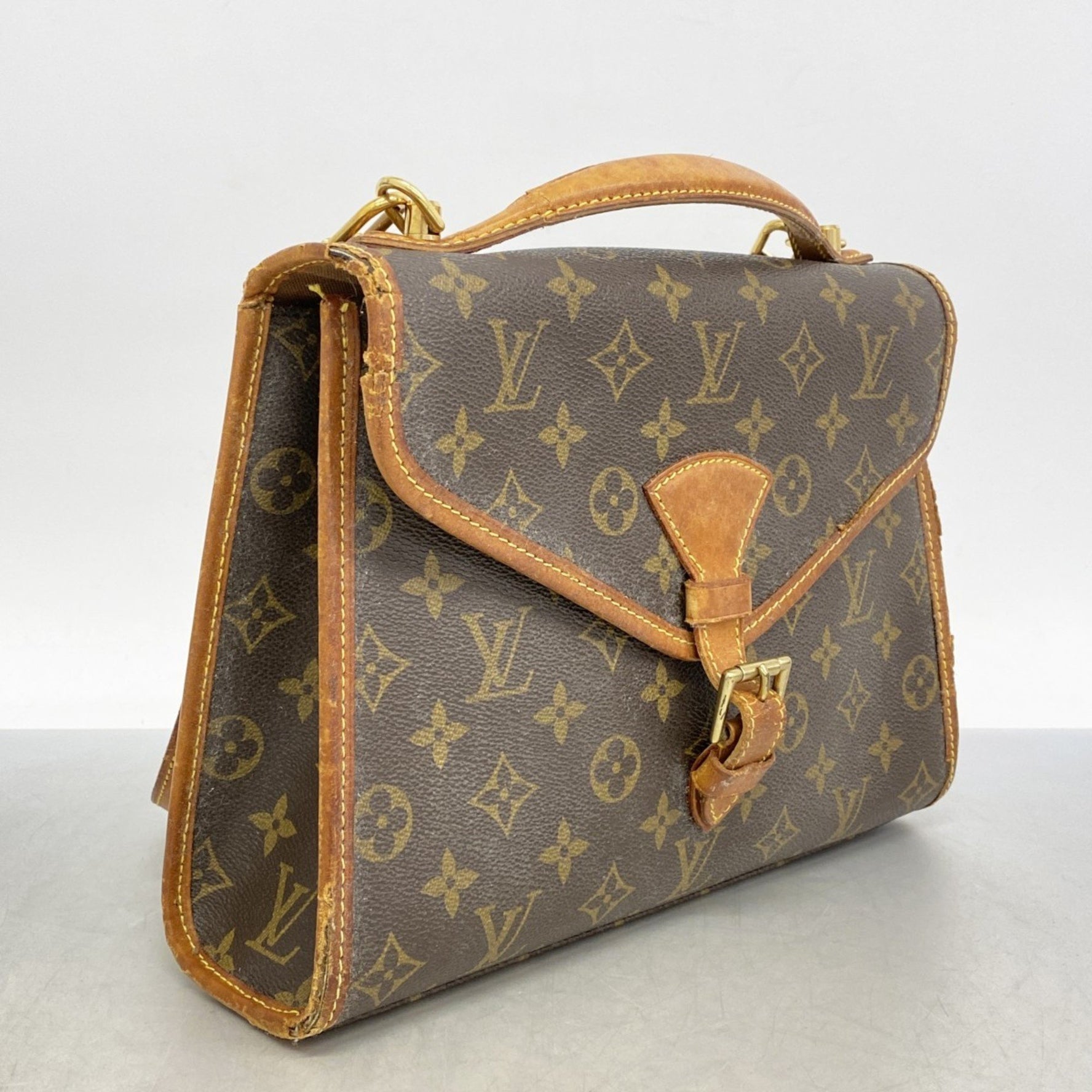 Louis Vuitton Monogram Bel Air Handbag M51122 Brown Women's