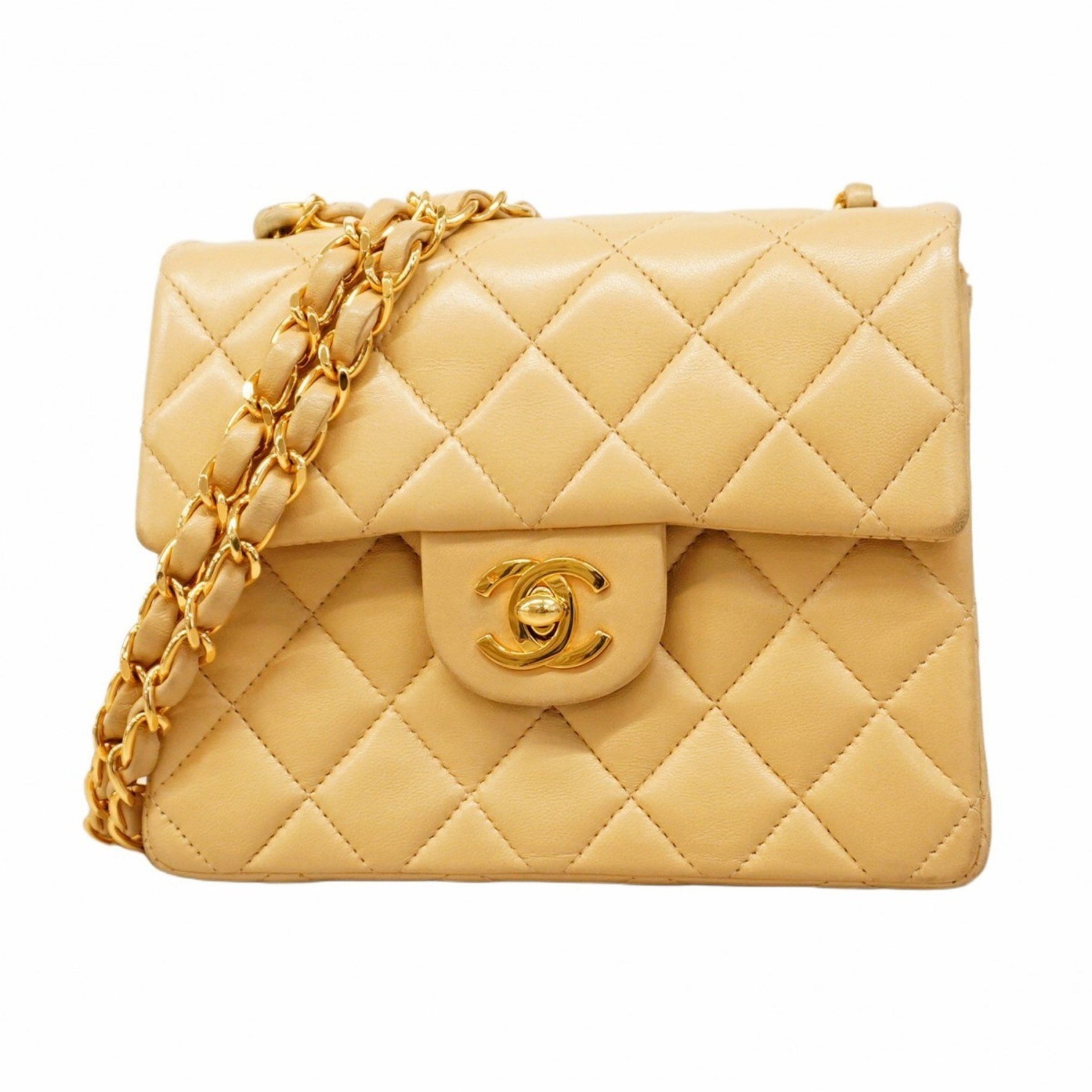Chanel Mini Matelasse Shoulder Bag with Chain Bag, Lambskin