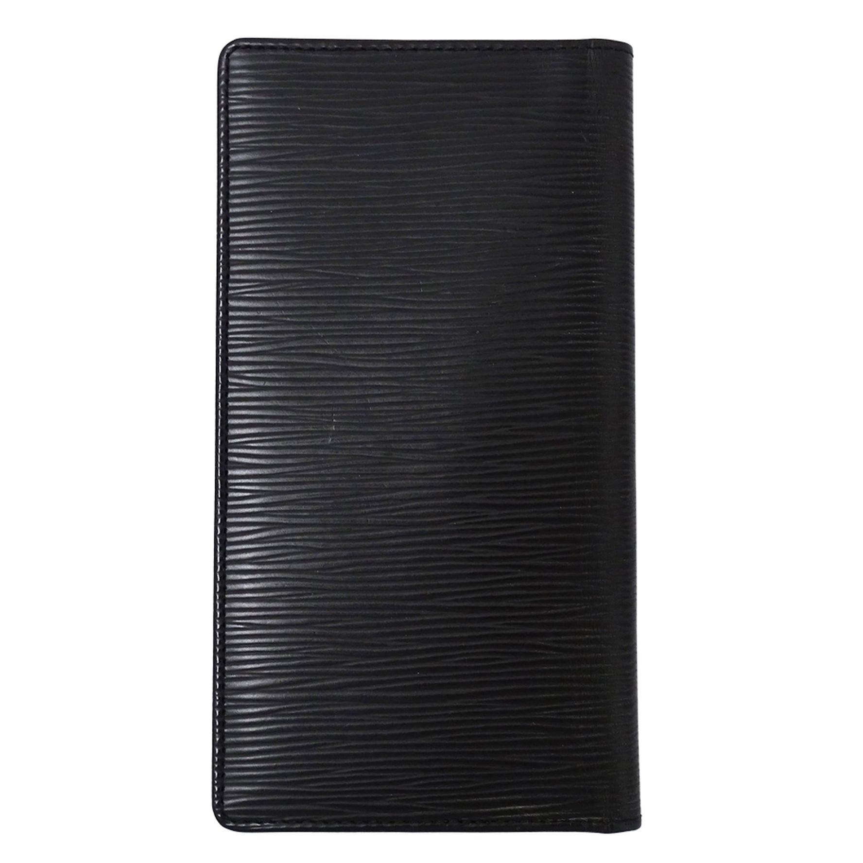 Louis Vuitton Epi Wallet Brand Long Porte Carte Credit Yen Noir Black