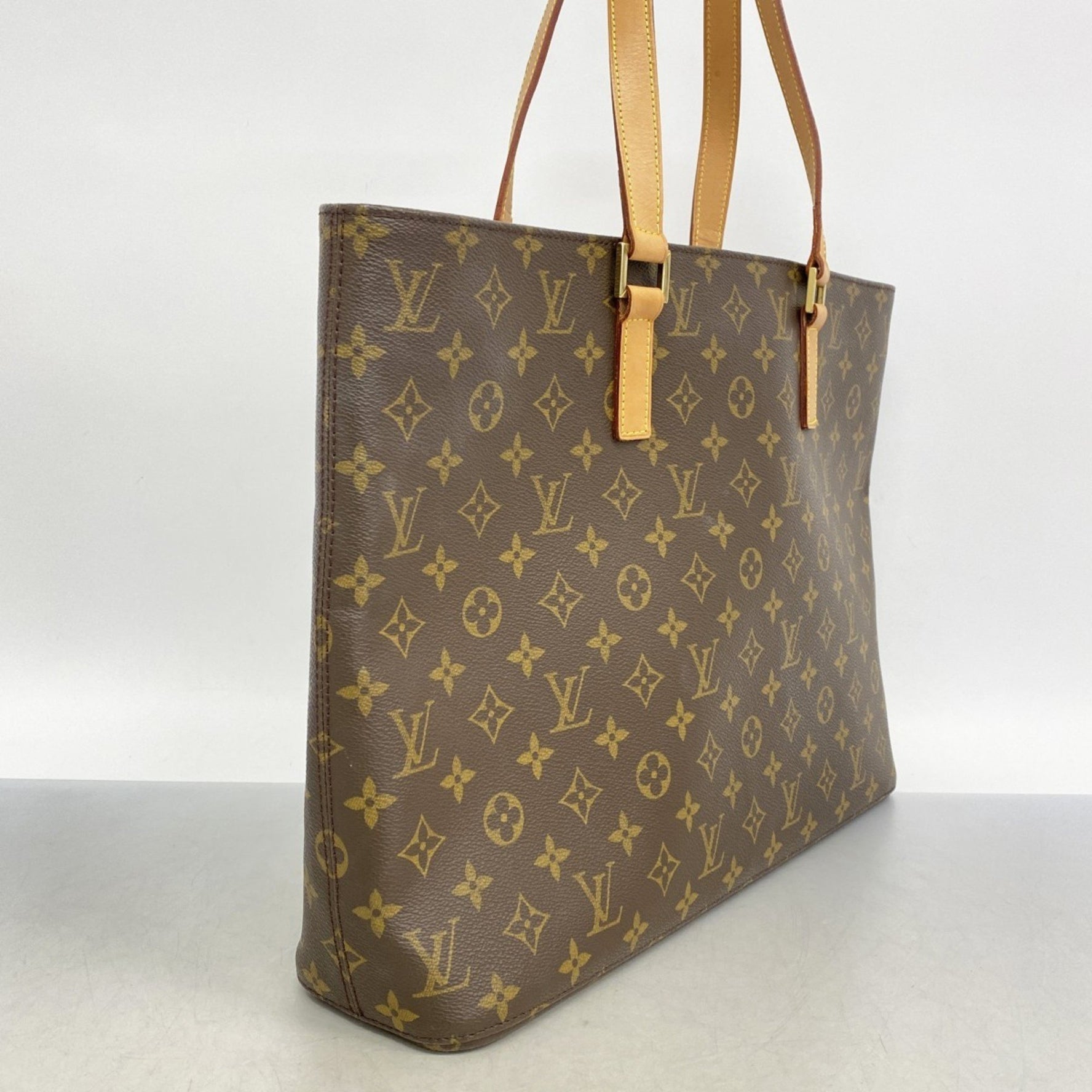 Louis Vuitton Monogram Luco Tote Bag M51155 Brown Women's
