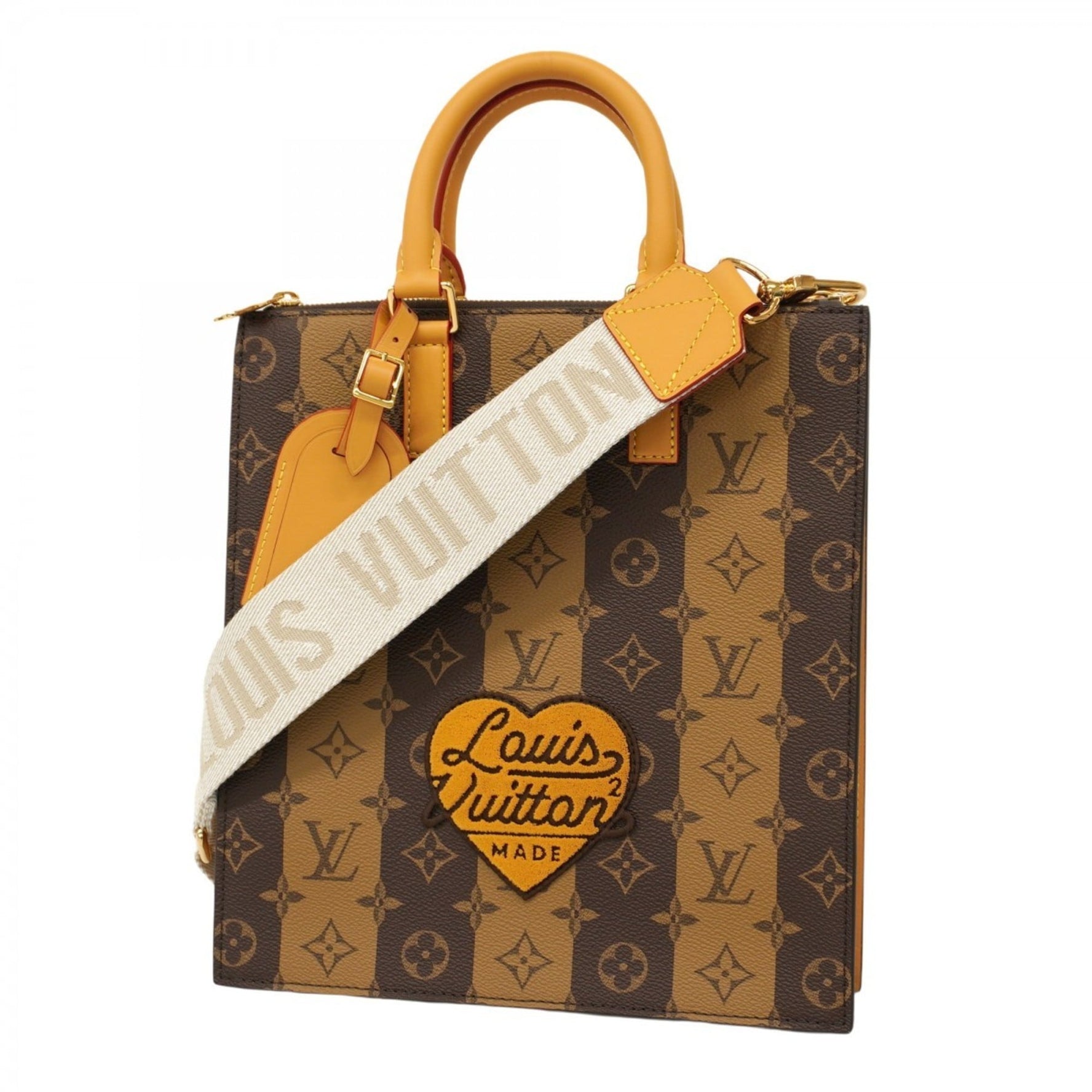 Louis Vuitton Monogram Stripe Sac Plat Tote Bag
