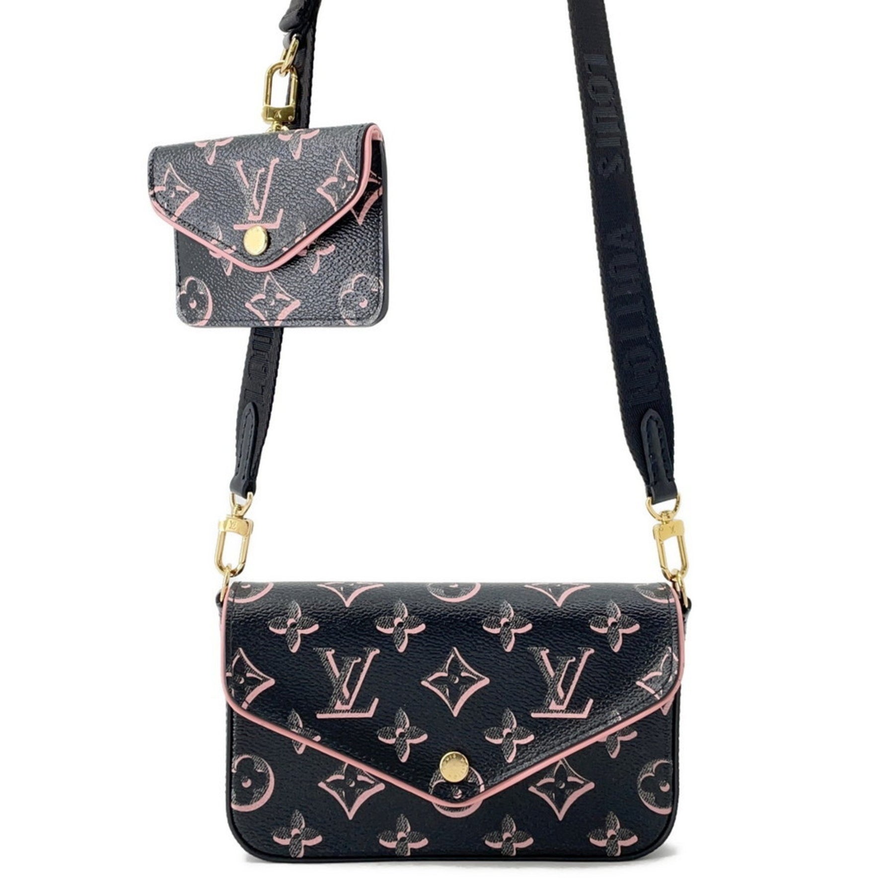 Louis Vuitton Monogram Multi Pochette Felicie Shoulder Bag Black