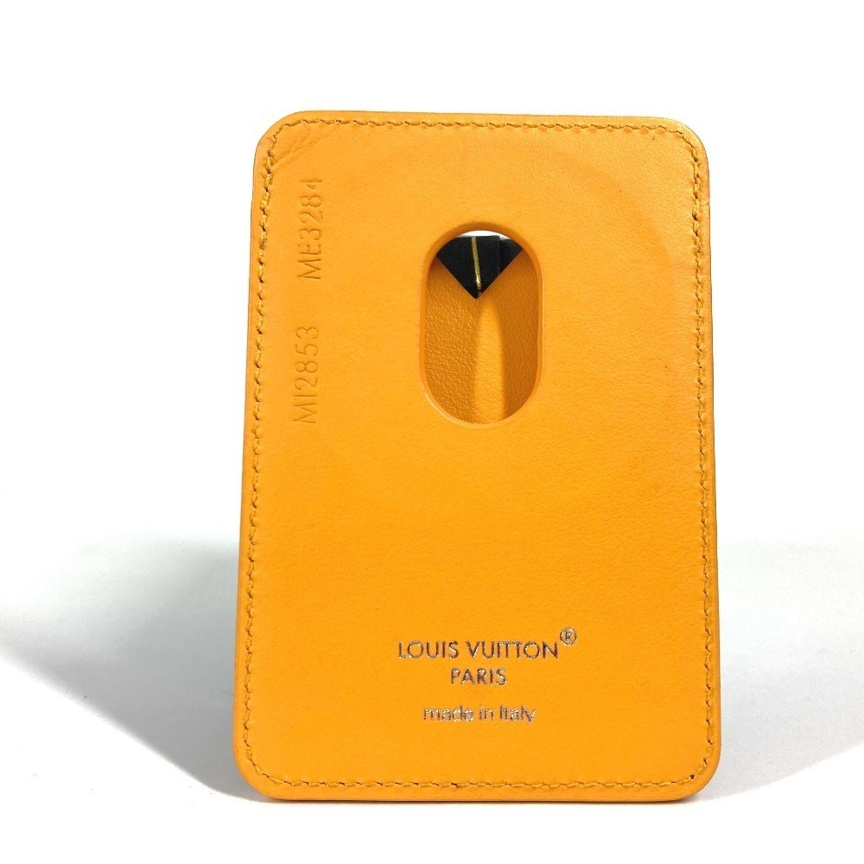 LOUIS VUITTON M12853 Monogram Porte Carte Magnet Magsafe Business Card Holder Pass Case Holder/Card Canvas Men's Women's Saffron Yellow