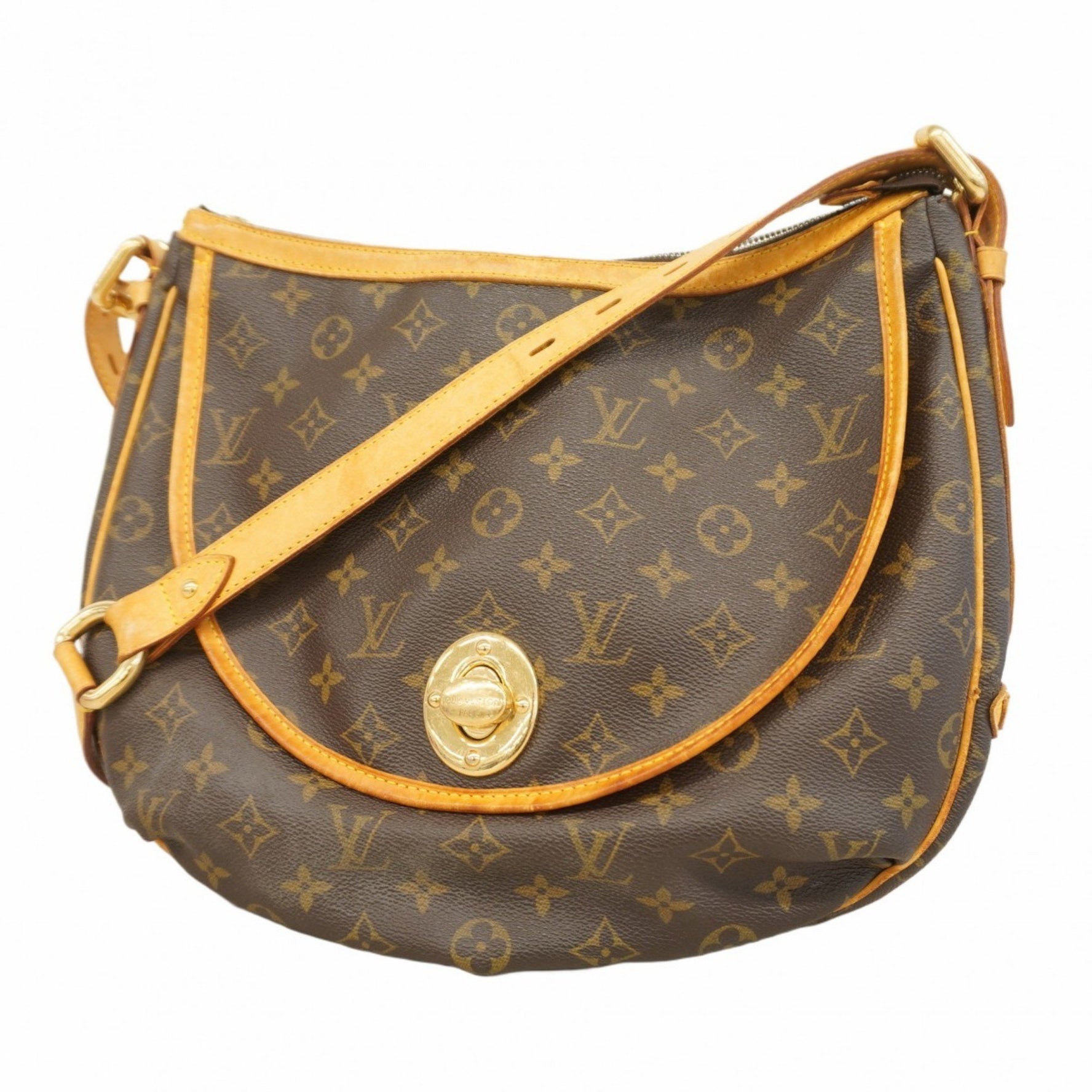 Louis Vuitton Monogram Toulon GM Shoulder Bag M40075 Brown Women's