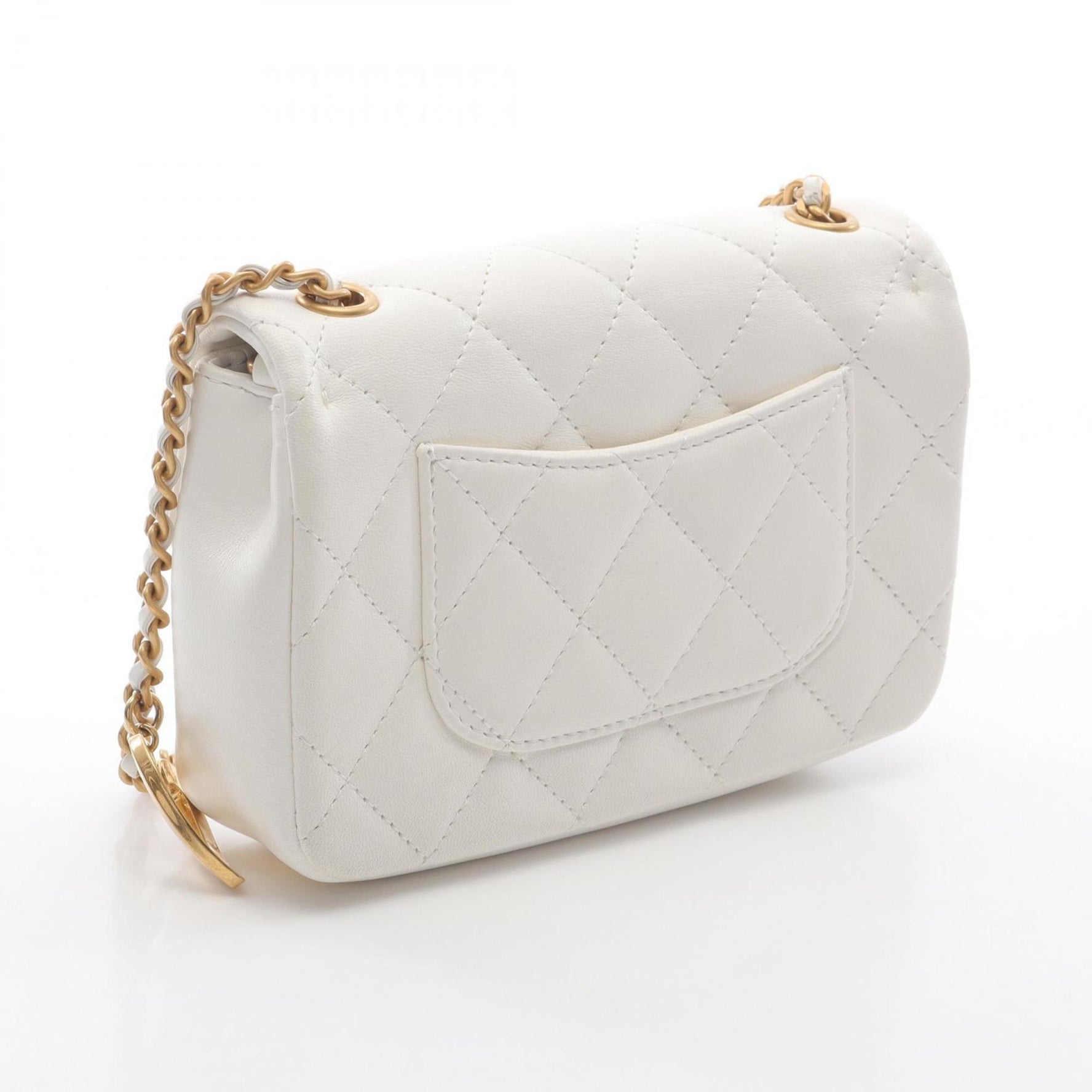 CHANEL Mini Matelasse Shoulder Bag, Lambskin Leather