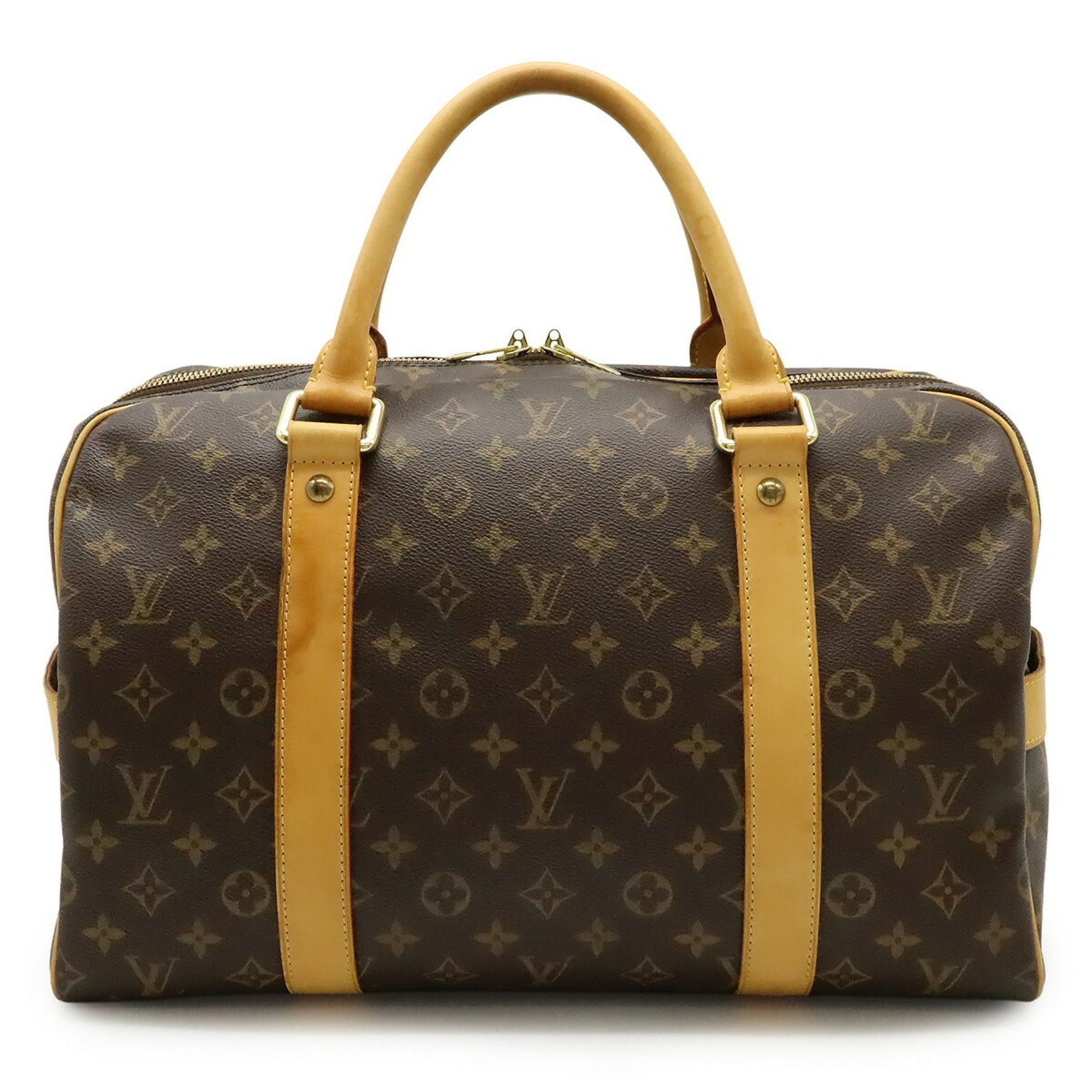 Louis Vuitton Monogram Carryall Boston Bag Travel Handbag