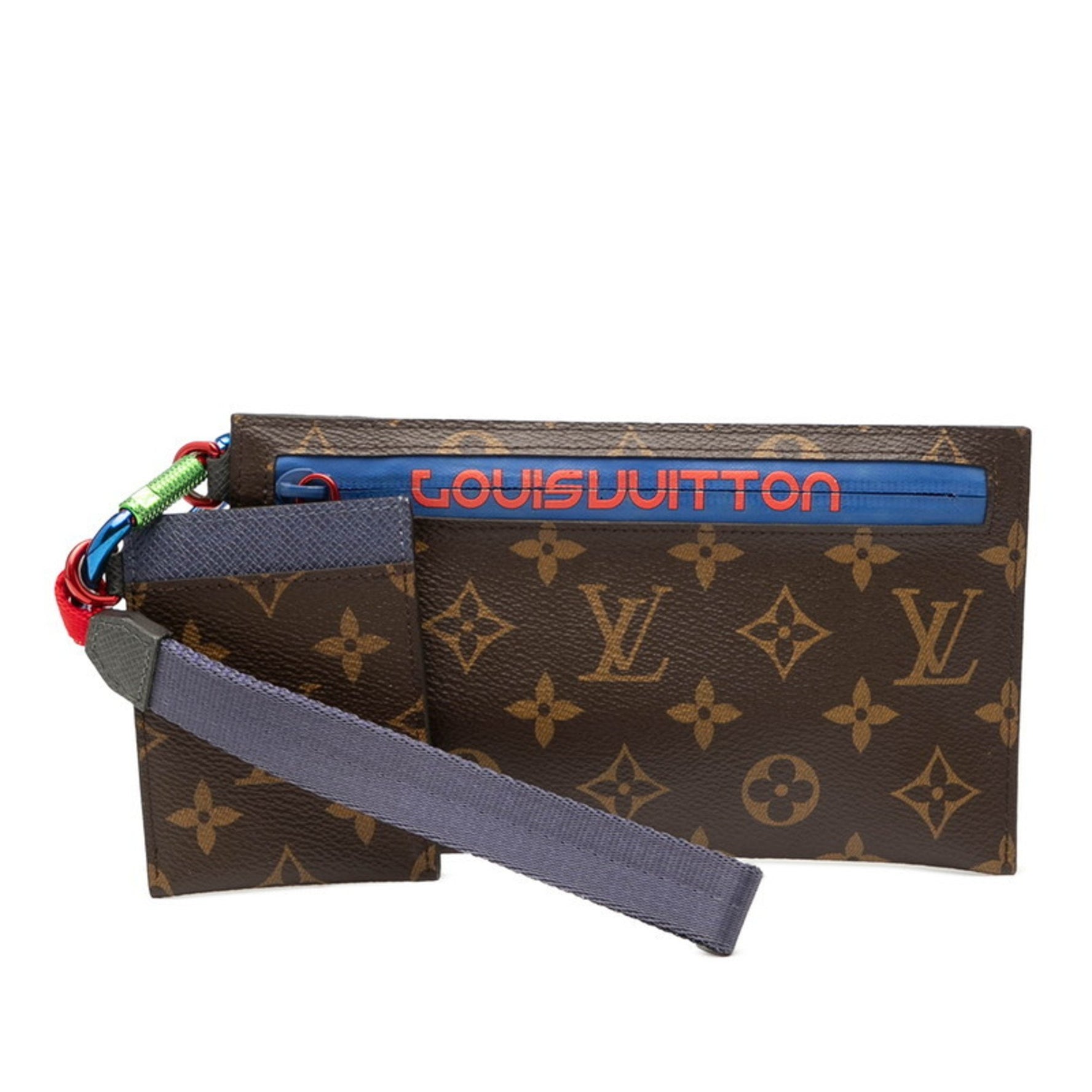 Louis Vuitton Monogram Pacific Ribbon Pouch Clutch Bag Leather LOUIS VUITTON