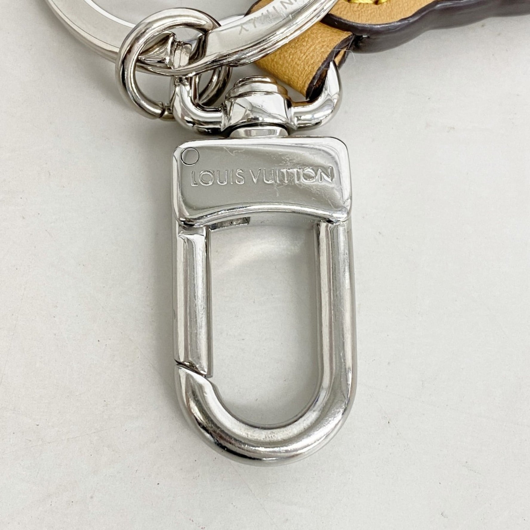 Louis Vuitton Monogram LV Biscuit Keychain