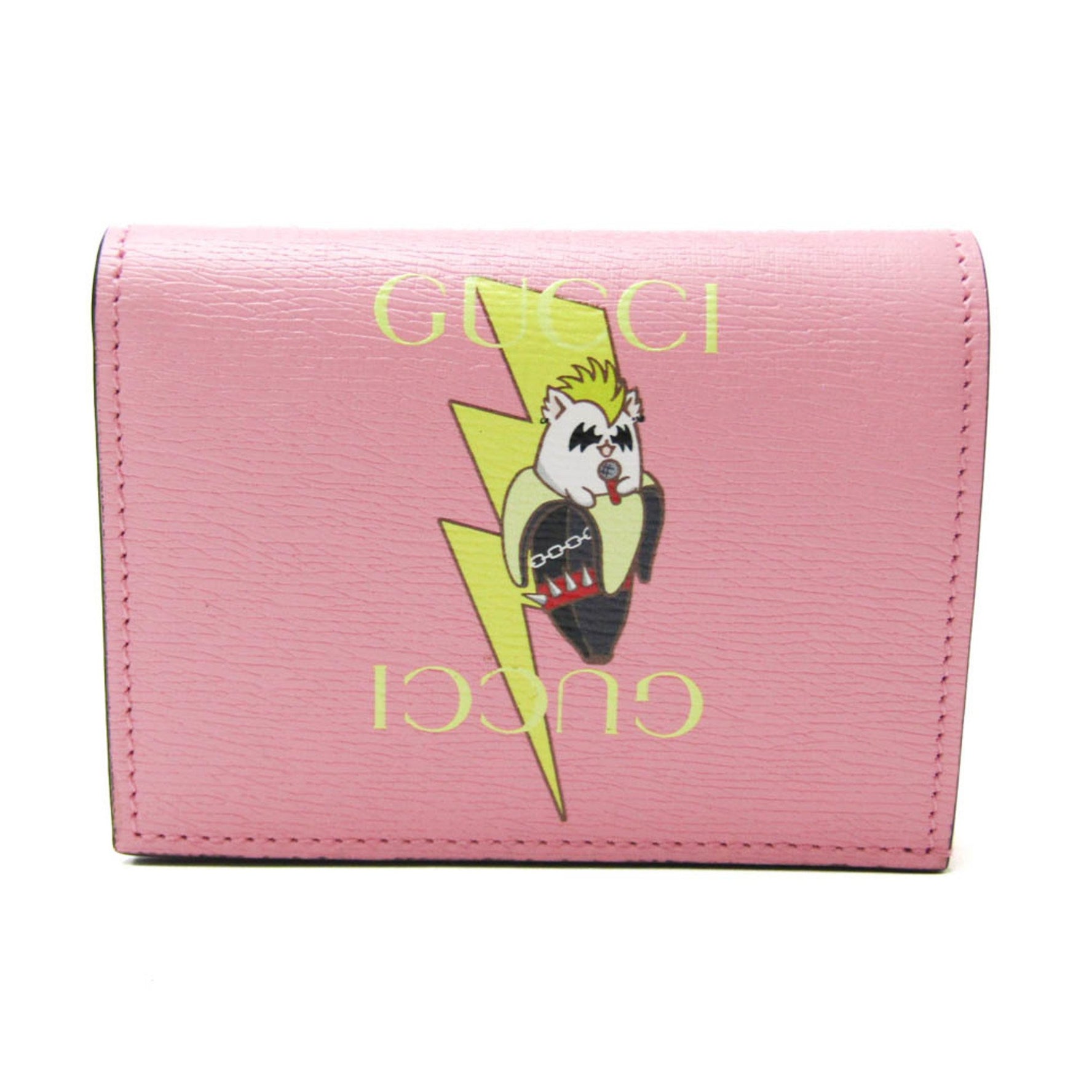 Gucci Bananya Women's Leather Wallet (bi-fold) Multi-color,Pink