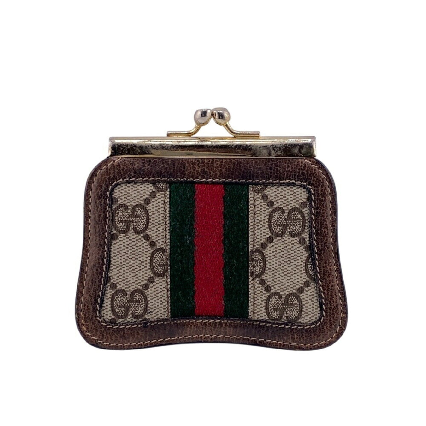 GUCCI Coin Case Sherry Line GG Unisex