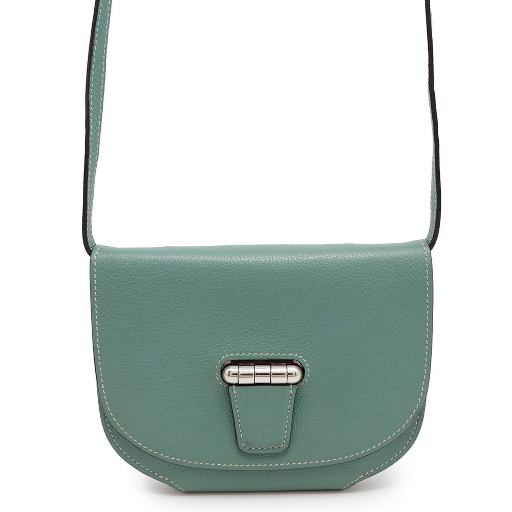 Hermes Hermès Mini Convoyeur Shoulder Bag in Blue Evercolor with R Stamp