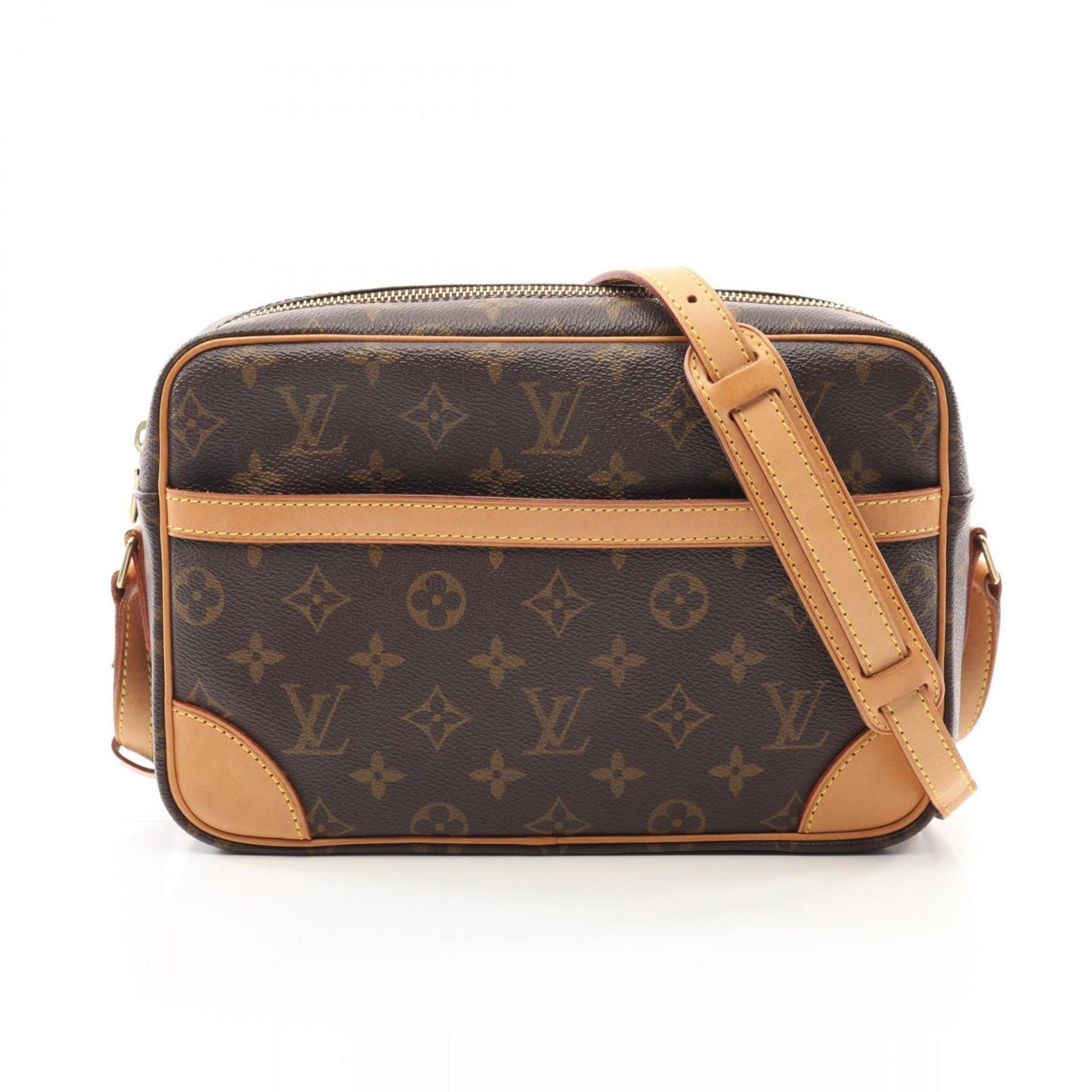 Louis Vuitton Trocadero 27 Shoulder Bag Coated Canvas Leather Monogram
