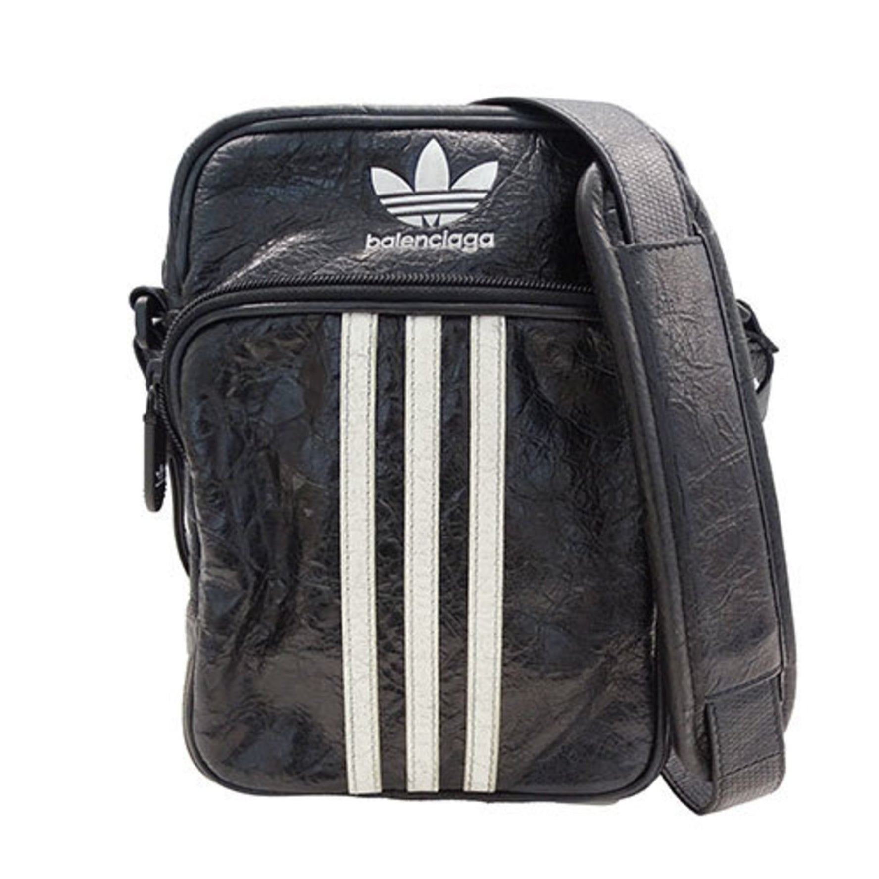Balenciaga bag leather shoulder bag, Adidas collaboration, crossbody