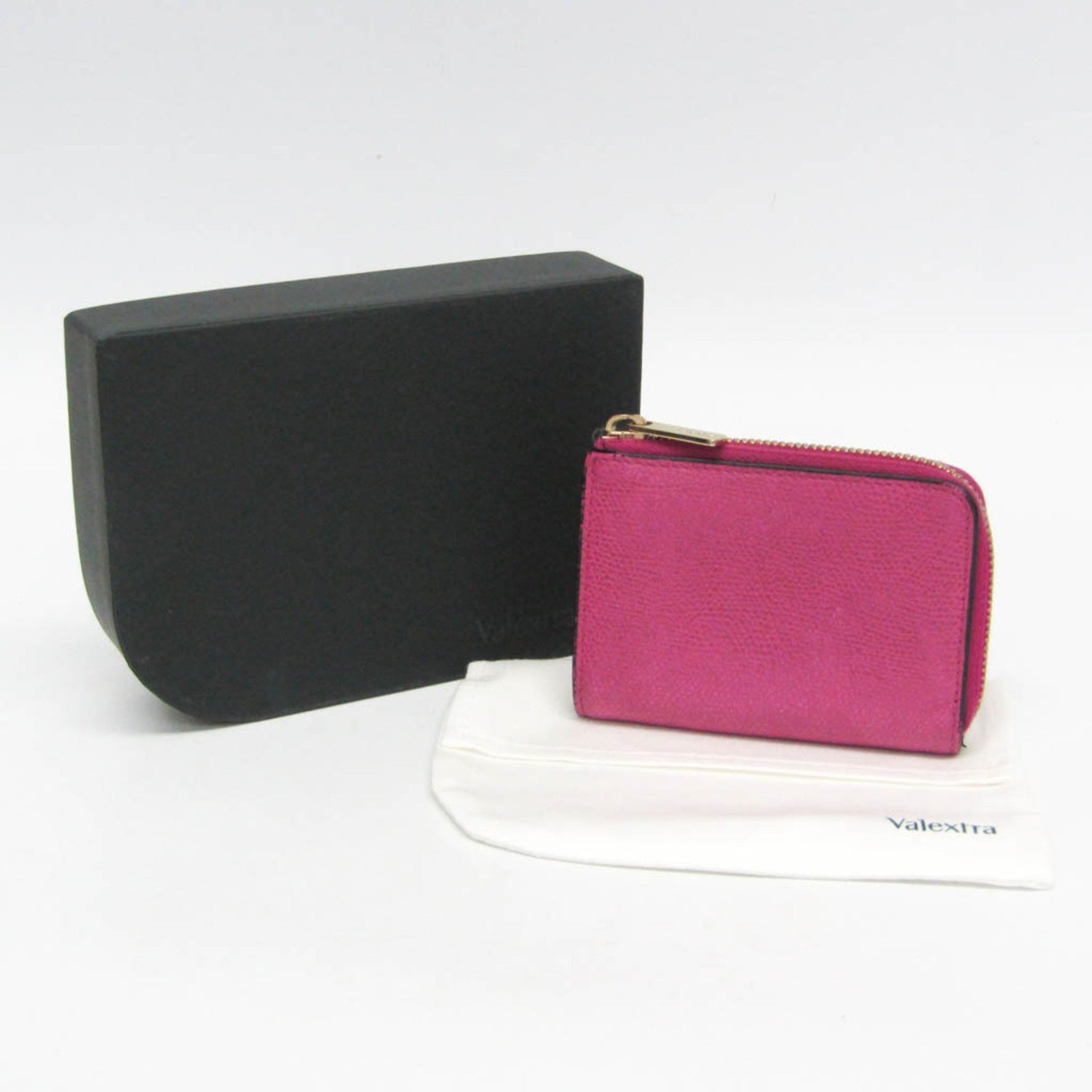 Valextra Multi-case Key Ring Men,Women Leather Coin Purse/coin Case