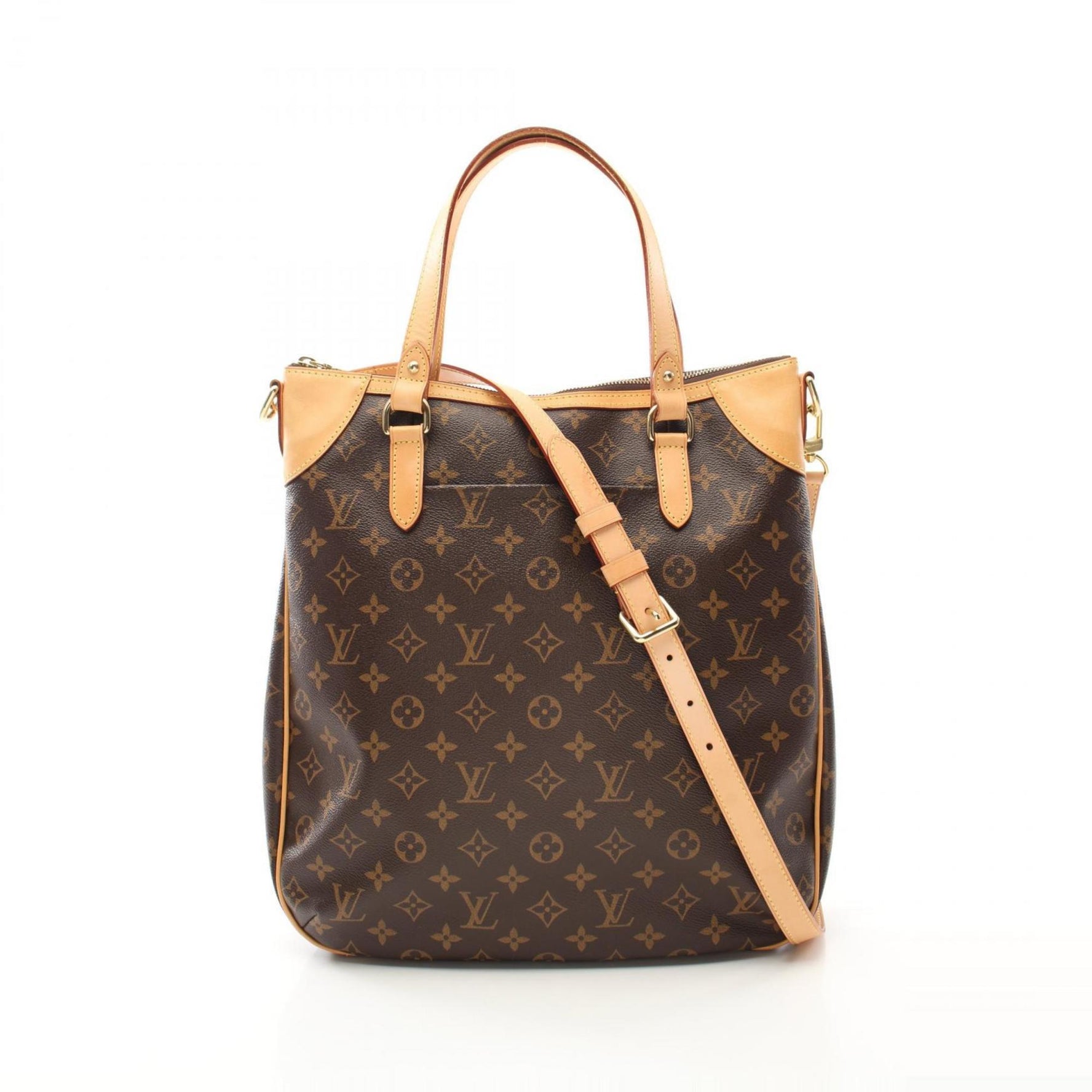 Louis Vuitton Odeon GM Handbag Bag Coated Canvas Leather Monogram Women's Brown M56388