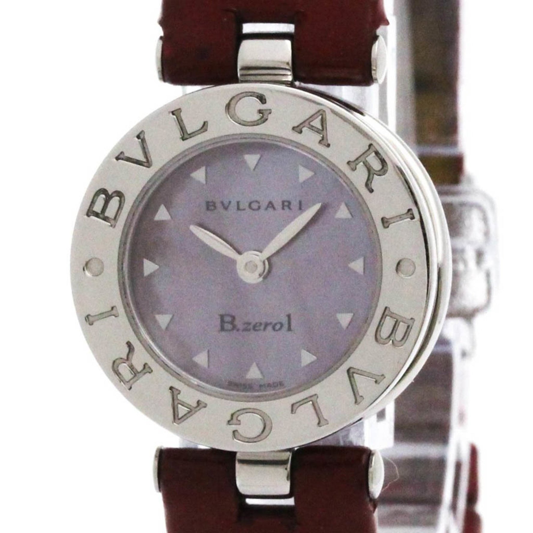 BVLGARI Blue MOP Dial Steel Ladies Watch Polished