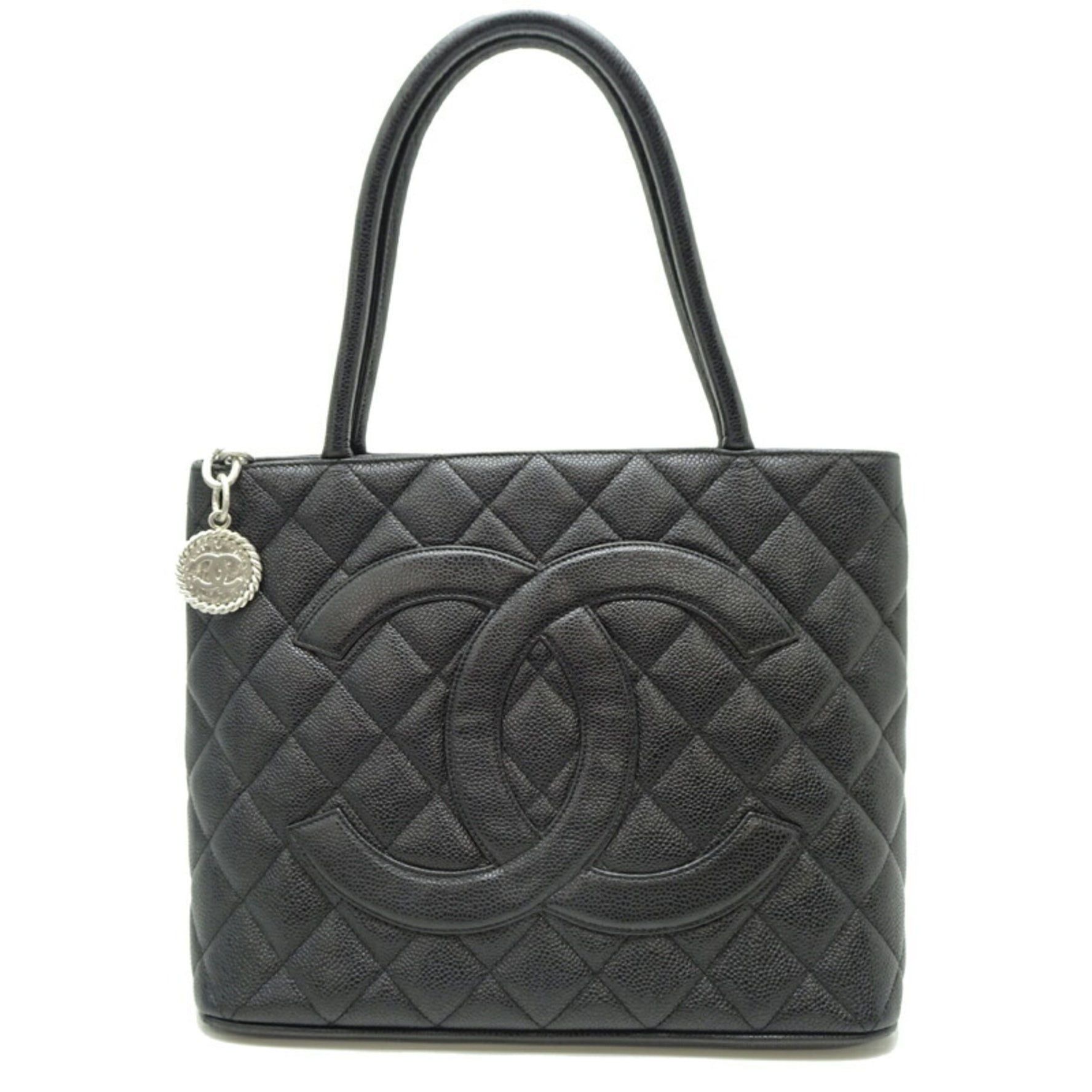 Chanel Reissue Tote Women's Handbag A01804 Caviar Leather Black