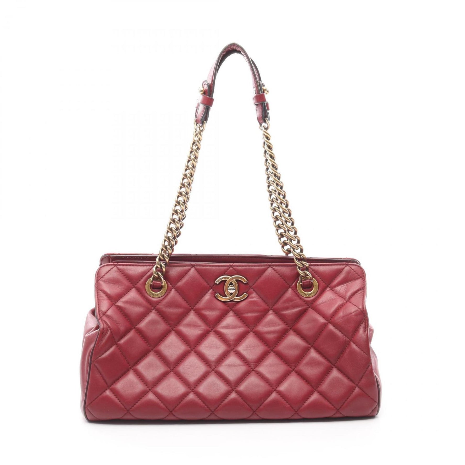 CHANEL Matelasse Shoulder Bag, Lambskin Leather