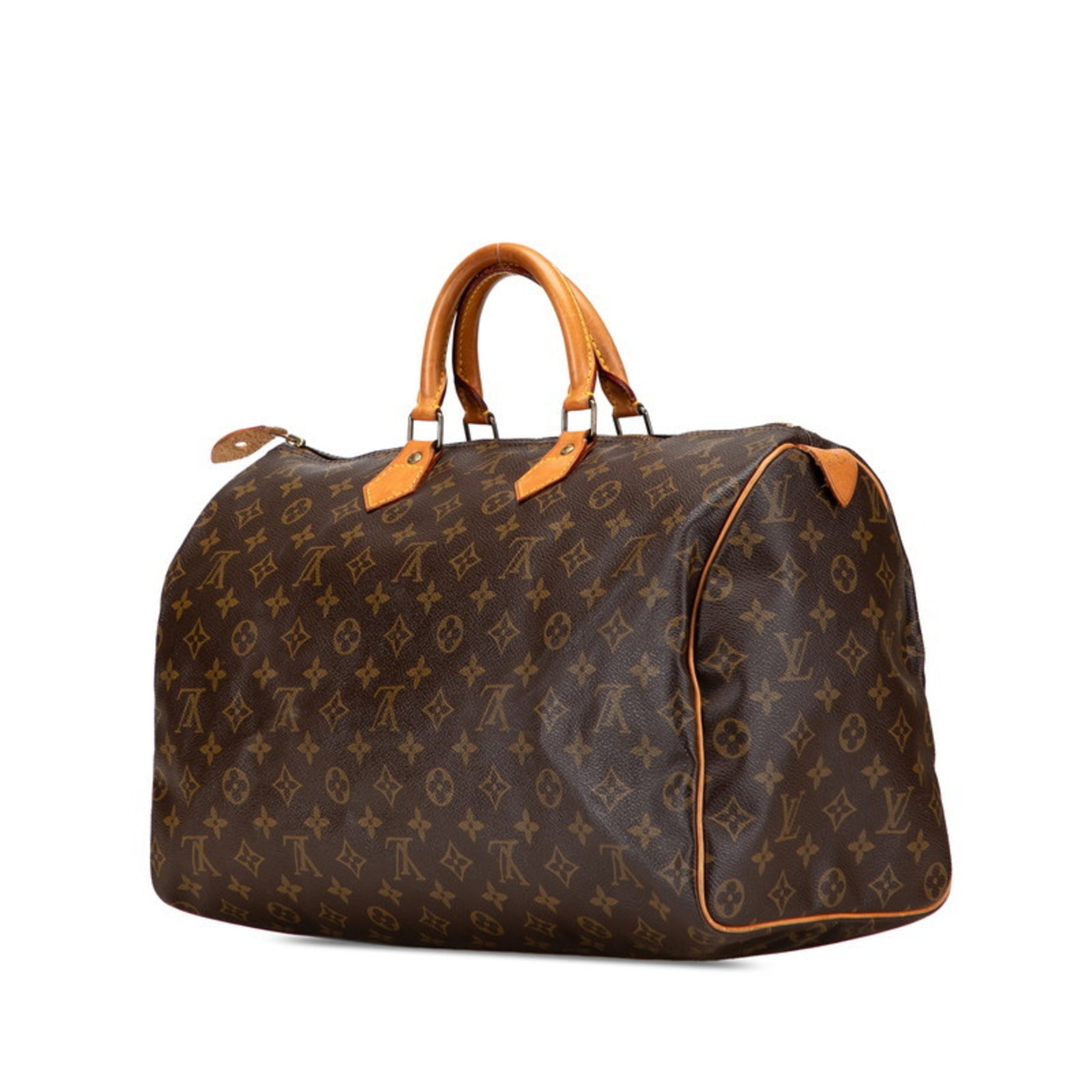 Louis Vuitton Monogram Speedy 40 Handbag/Boston Bag/Travel Bag Leather LOUIS VUITTON