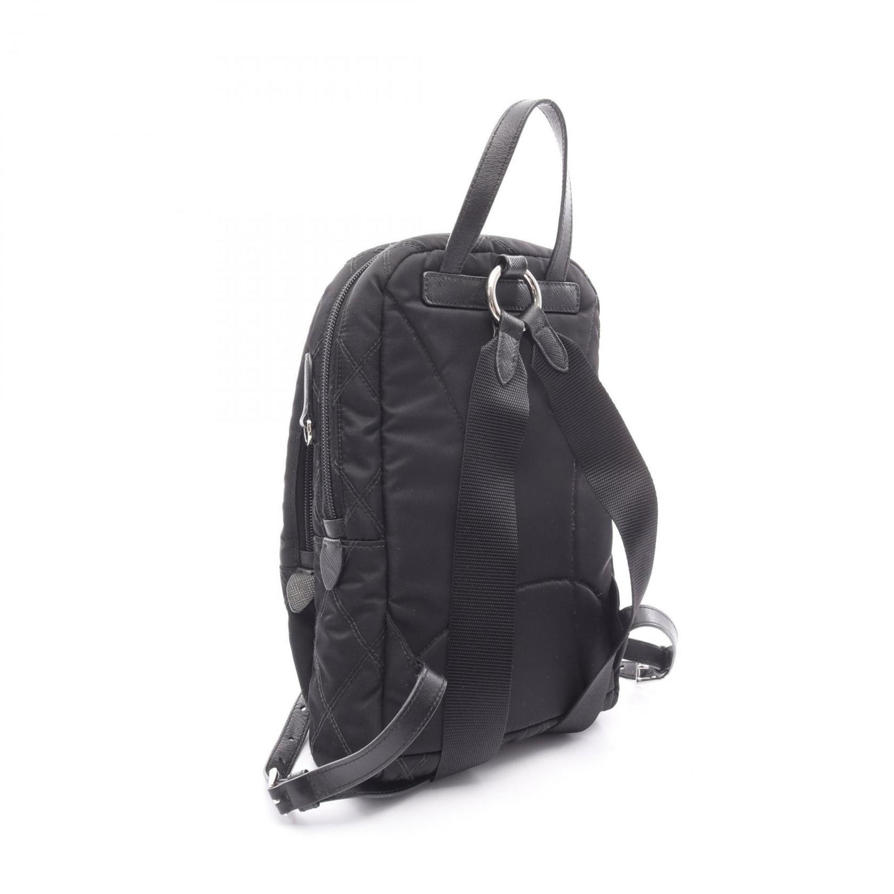 Prada Backpack Bag Nylon Leather