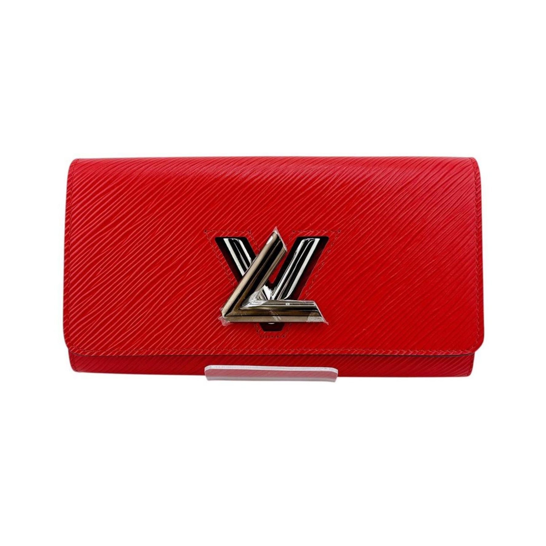Louis Vuitton Long Wallet Epi Portefeuille Twist Leather Coquelicot
