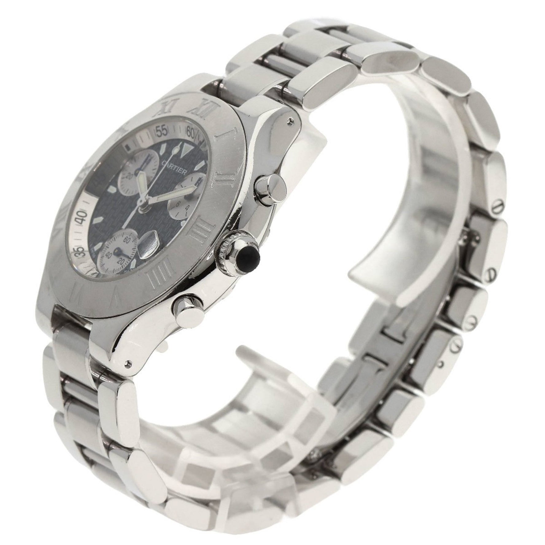 Cartier Chronoscuff 21 Watch Stainless Steel SS