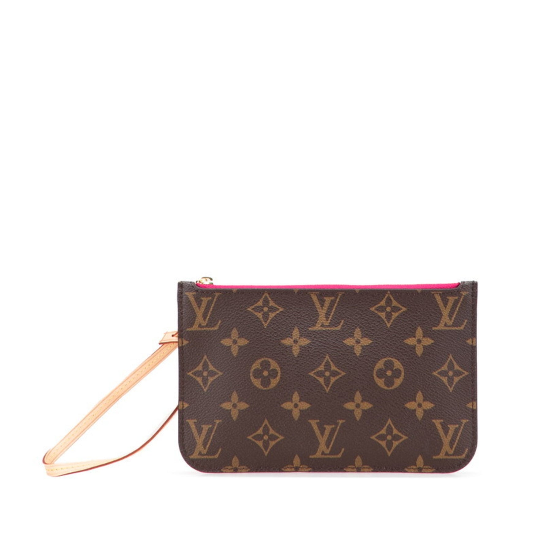 LOUIS VUITTON Neverfull Pouch, Leather