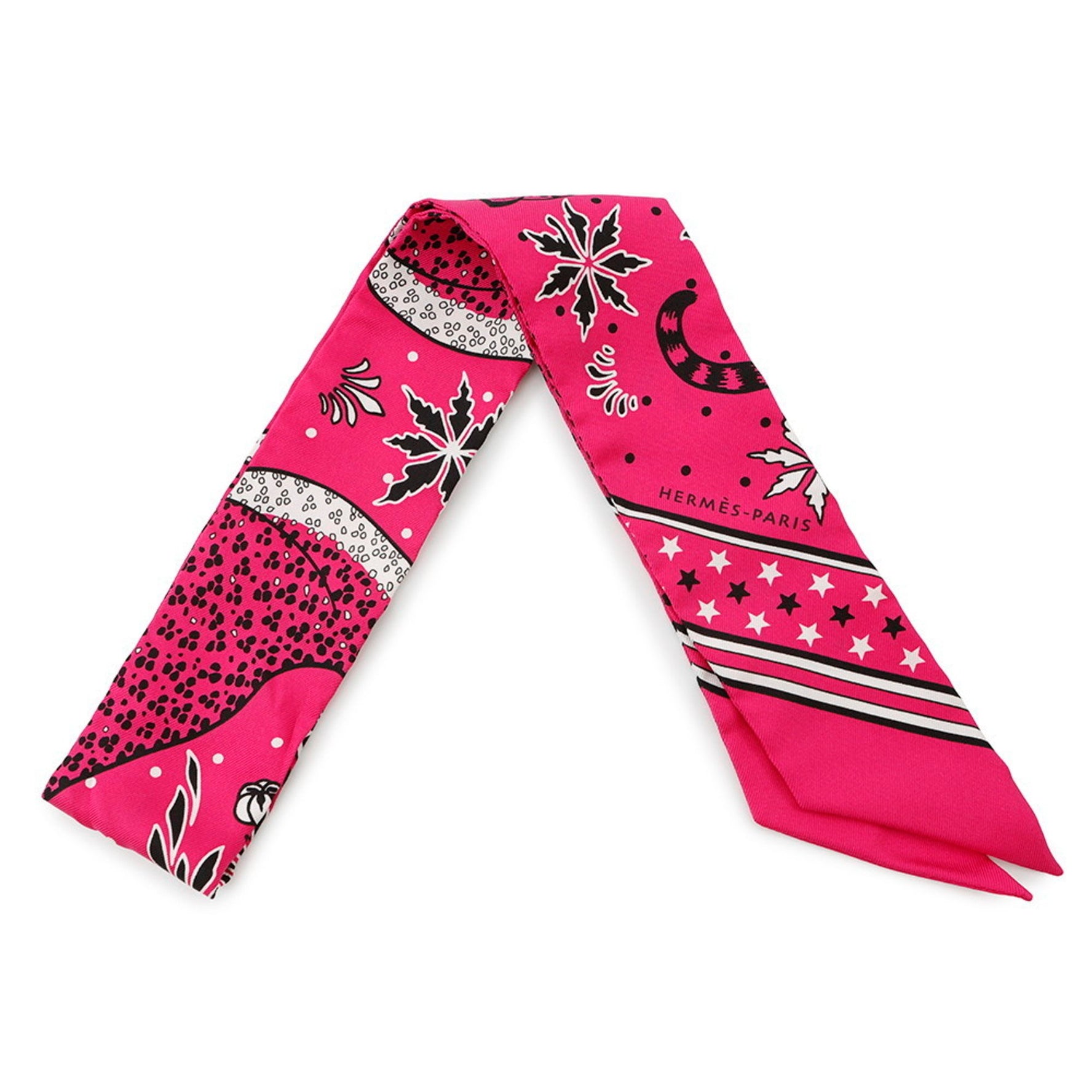 Hermes Hermès Les Leopards Bandana Scarf/Muffler Twilly Silk Twill 2019