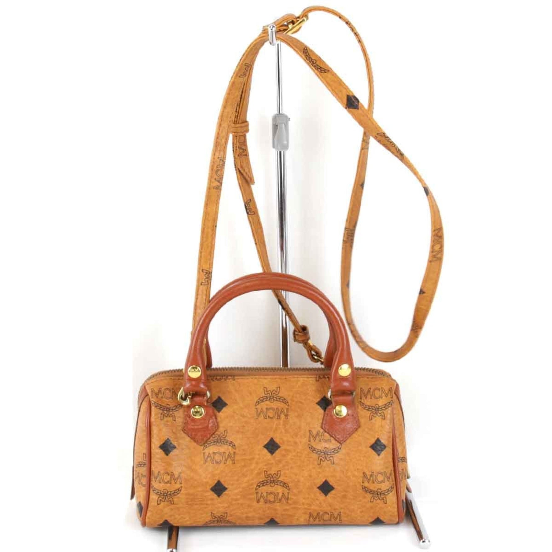MCM Boston Shoulder Bag Leather