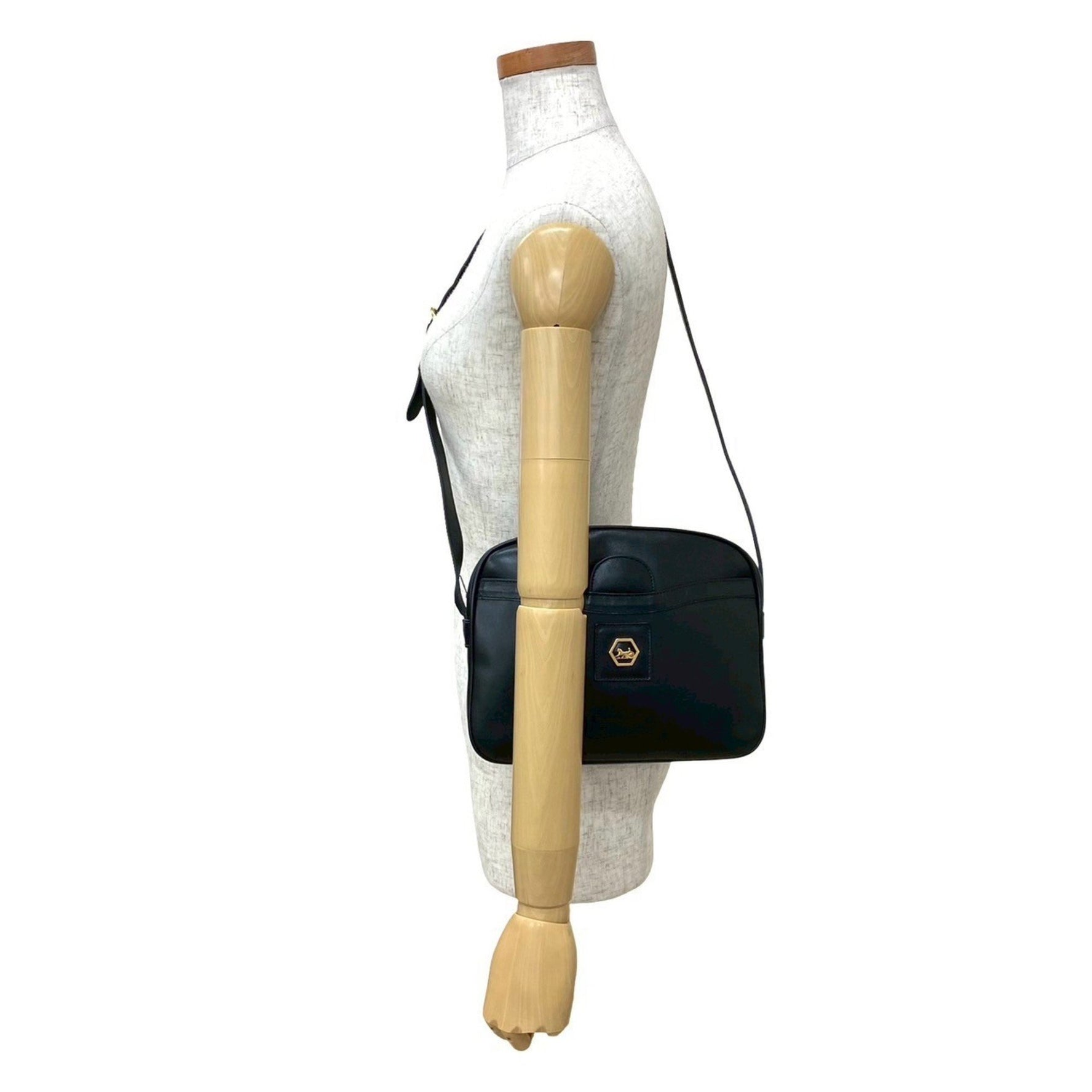 CELINE Carriage Hardware Calf Leather Mini Shoulder Bag/Pochette/Sacoche