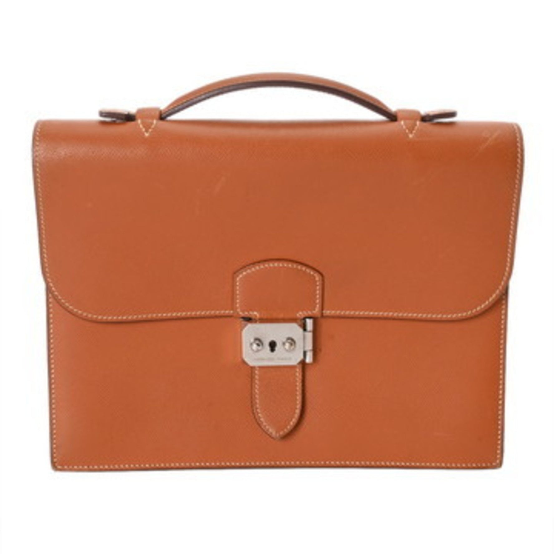 HERMES Sac à Depeche 27 Handbag, □I Stamp (circa 2005), Epsom Leather Business Bag, B-Rank, Pre-Owned, Ginzo