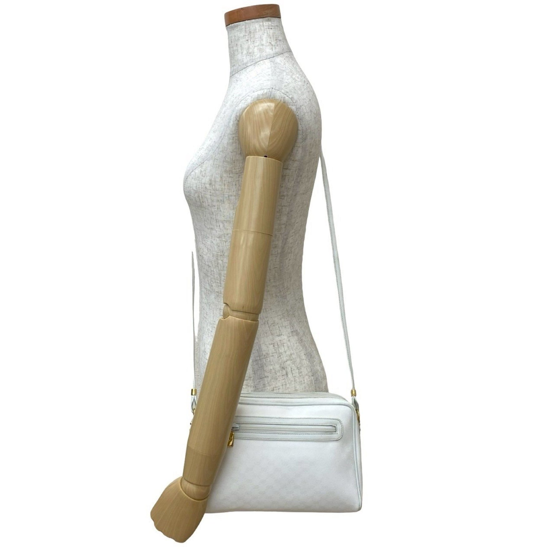 GUCCI Old Micro GG Leather Shoulder Bag/Pochette/Sacoche in