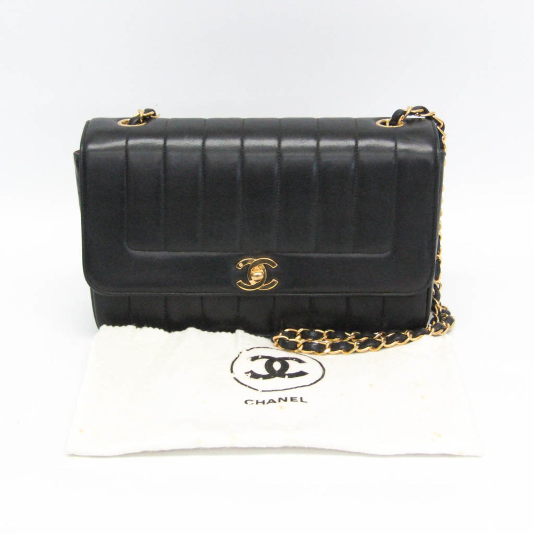 Chanel Mademoiselle Chain Shoulder Bag Leather Shoulder Bag