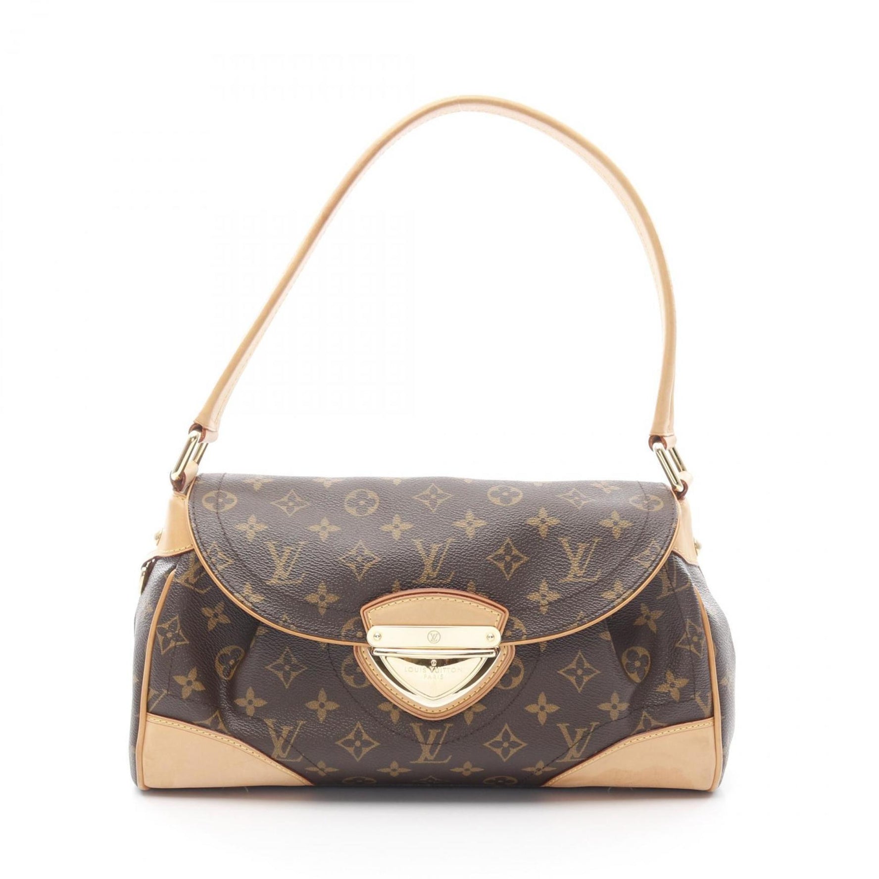Louis Vuitton Beverly MM Shoulder Bag Coated Canvas Leather Monogram