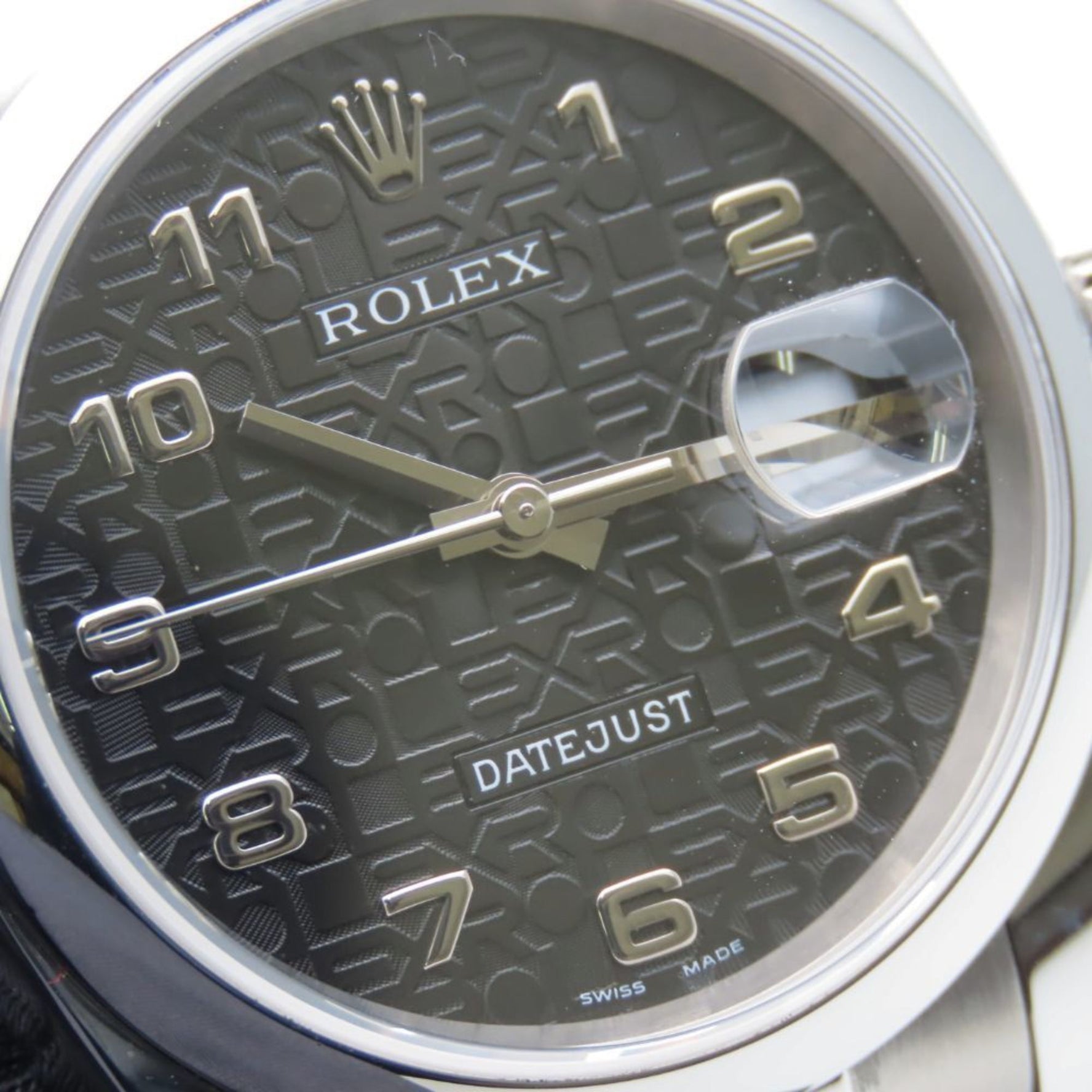 Rolex Datejust 36 Stainless Steel Watch with Dial and Black Dial, D Serial Number, Horicomputer