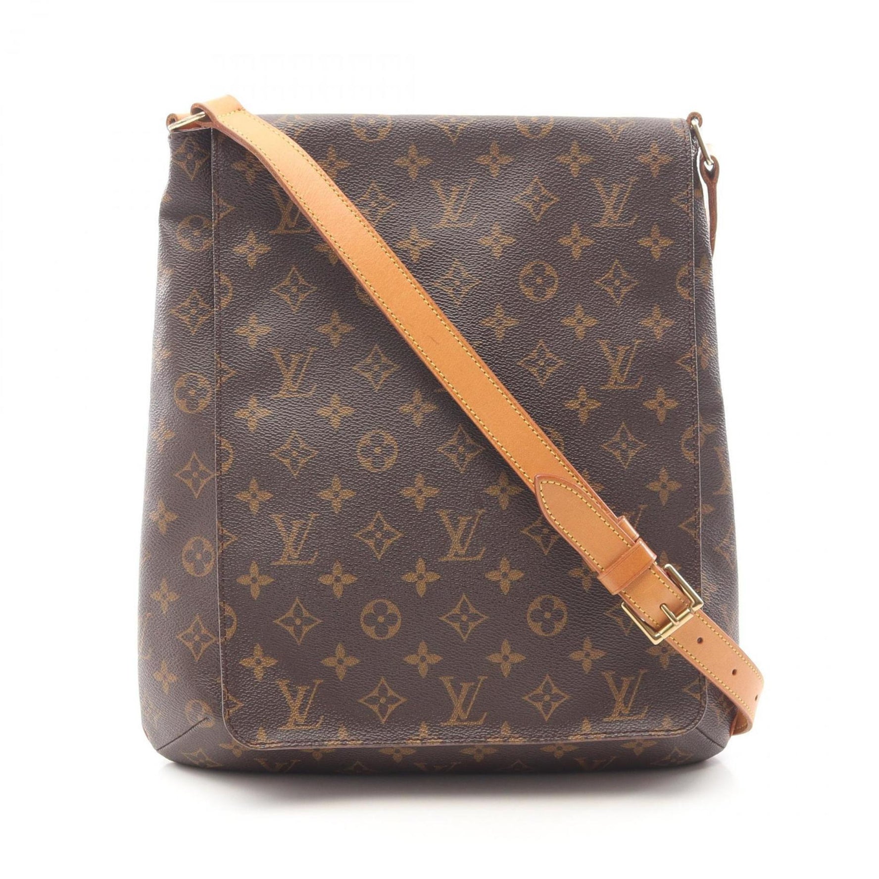 Louis Vuitton Musette Monogram Shoulder Bag Coated Canvas Leather