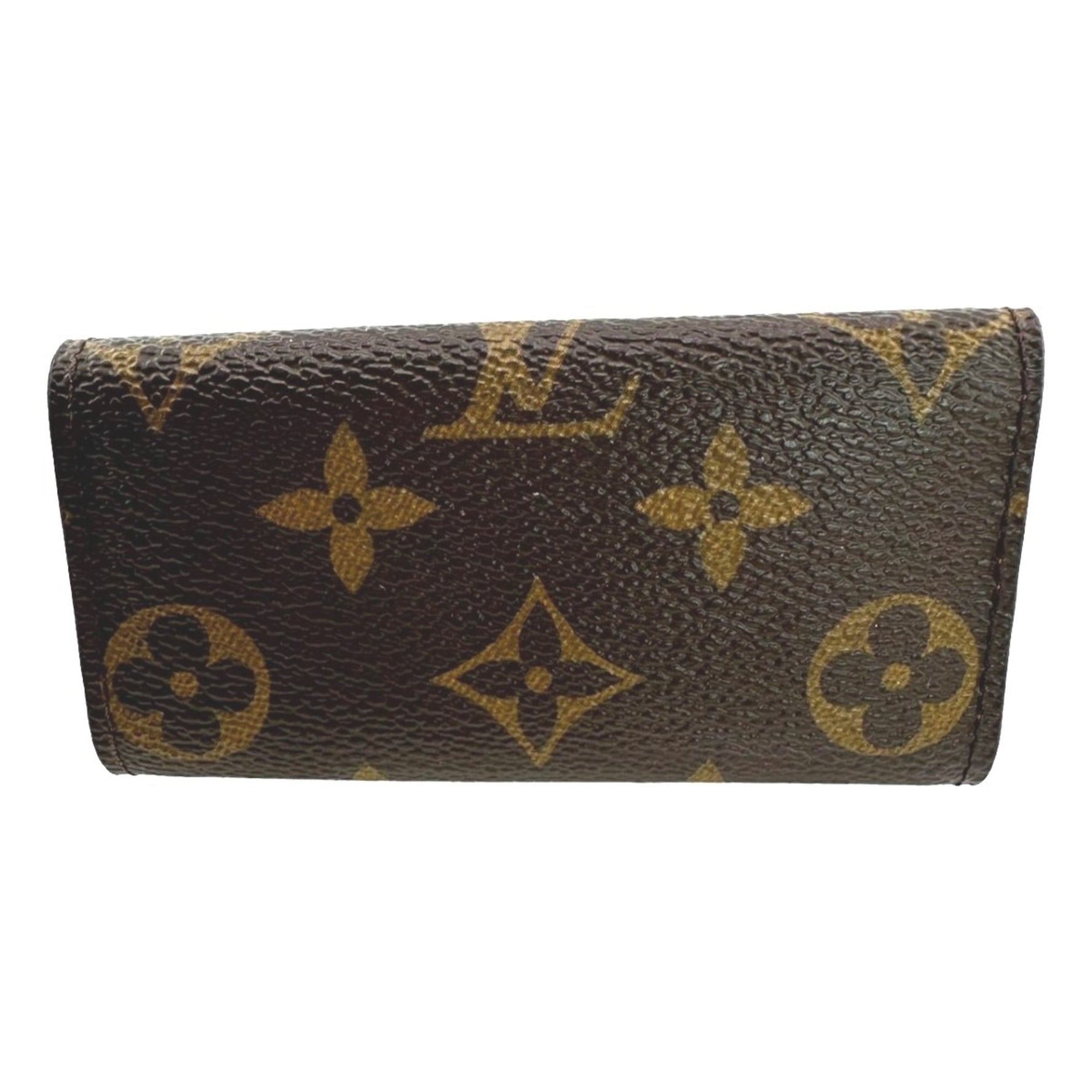 Louis Vuitton Multicle 4 Monogram Key Case for Keys Canvas Brown