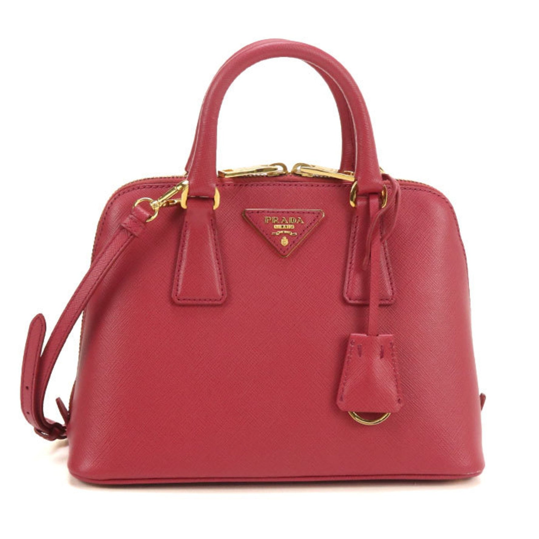 PRADA Handbag Saffiano Leather
