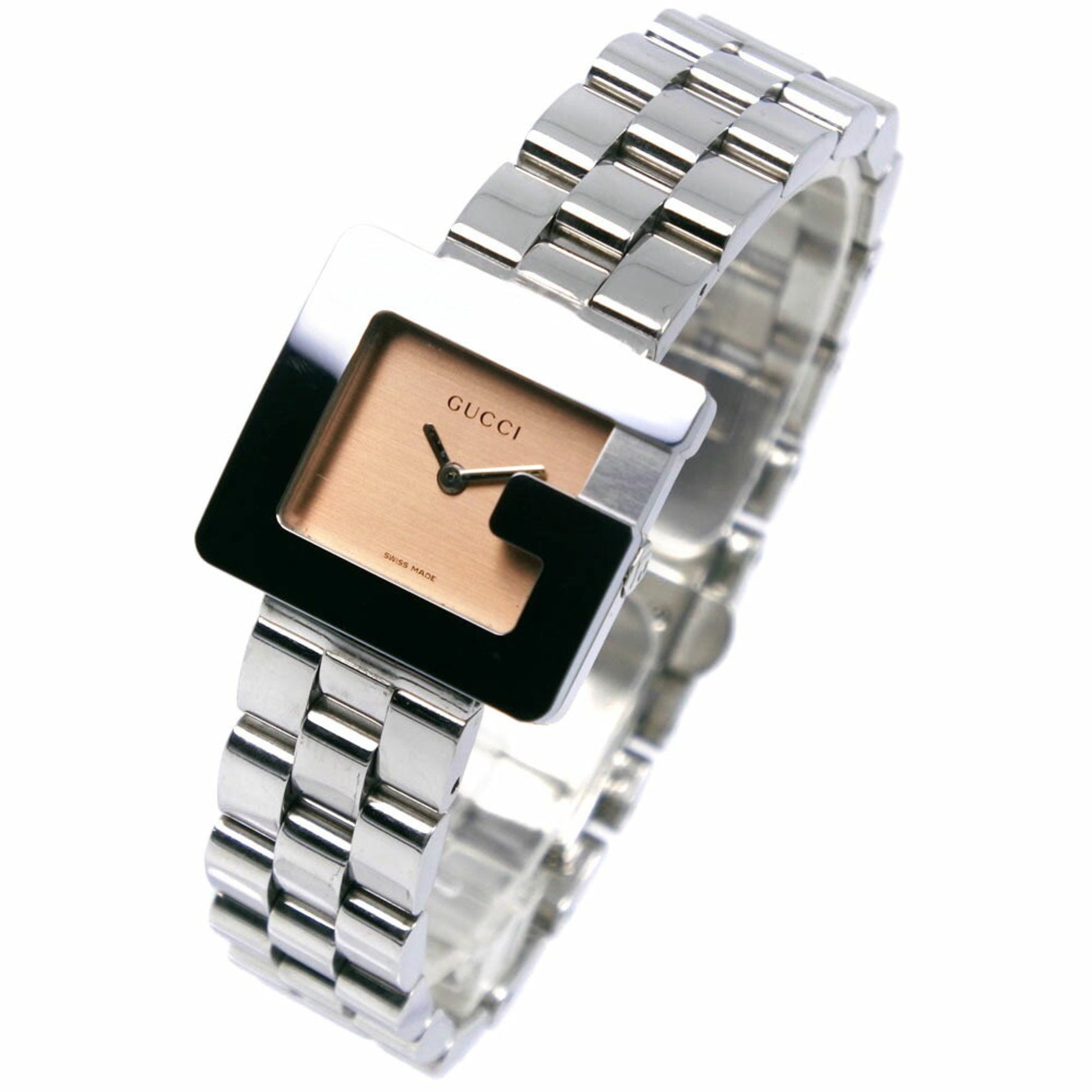 Gucci Watch 3600L Stainless Steel Quartz Analog Display Brown Dial Women's
