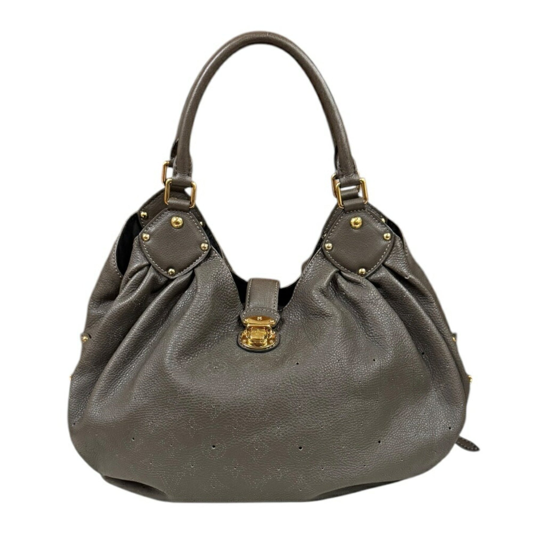 Louis Vuitton L Mahina Shoulder Bag Monogram M93121 Grey Women's LOUIS VUITTON