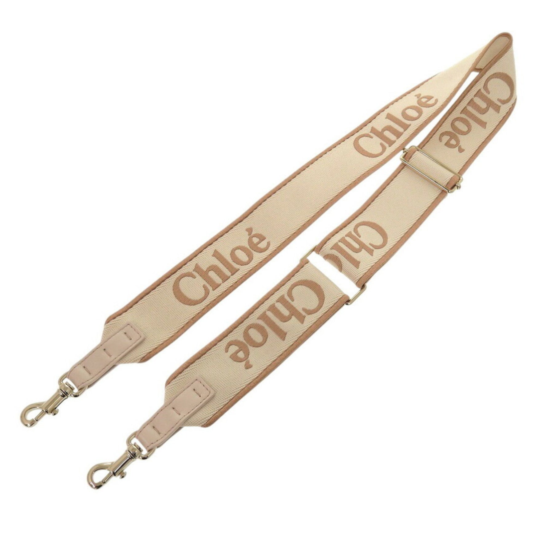 Chloé Chloe Linen Canvas Powder Shoulder Strap