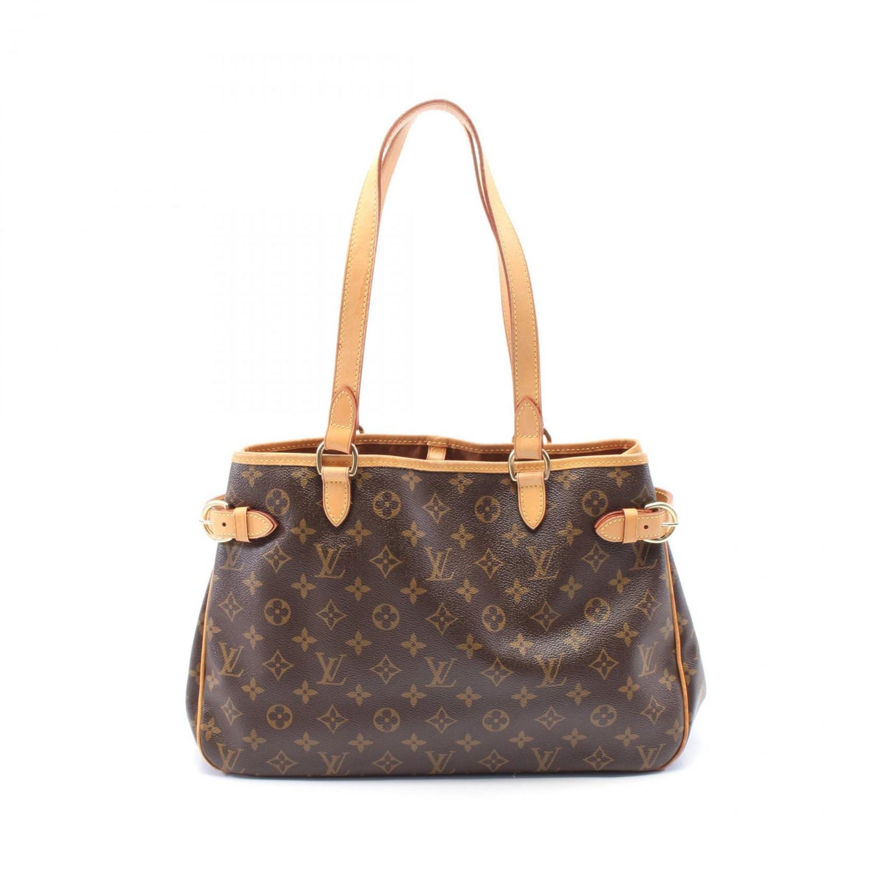 Louis Vuitton Batignolles Horizontal Shoulder Bag Coated Canvas Leather Monogram