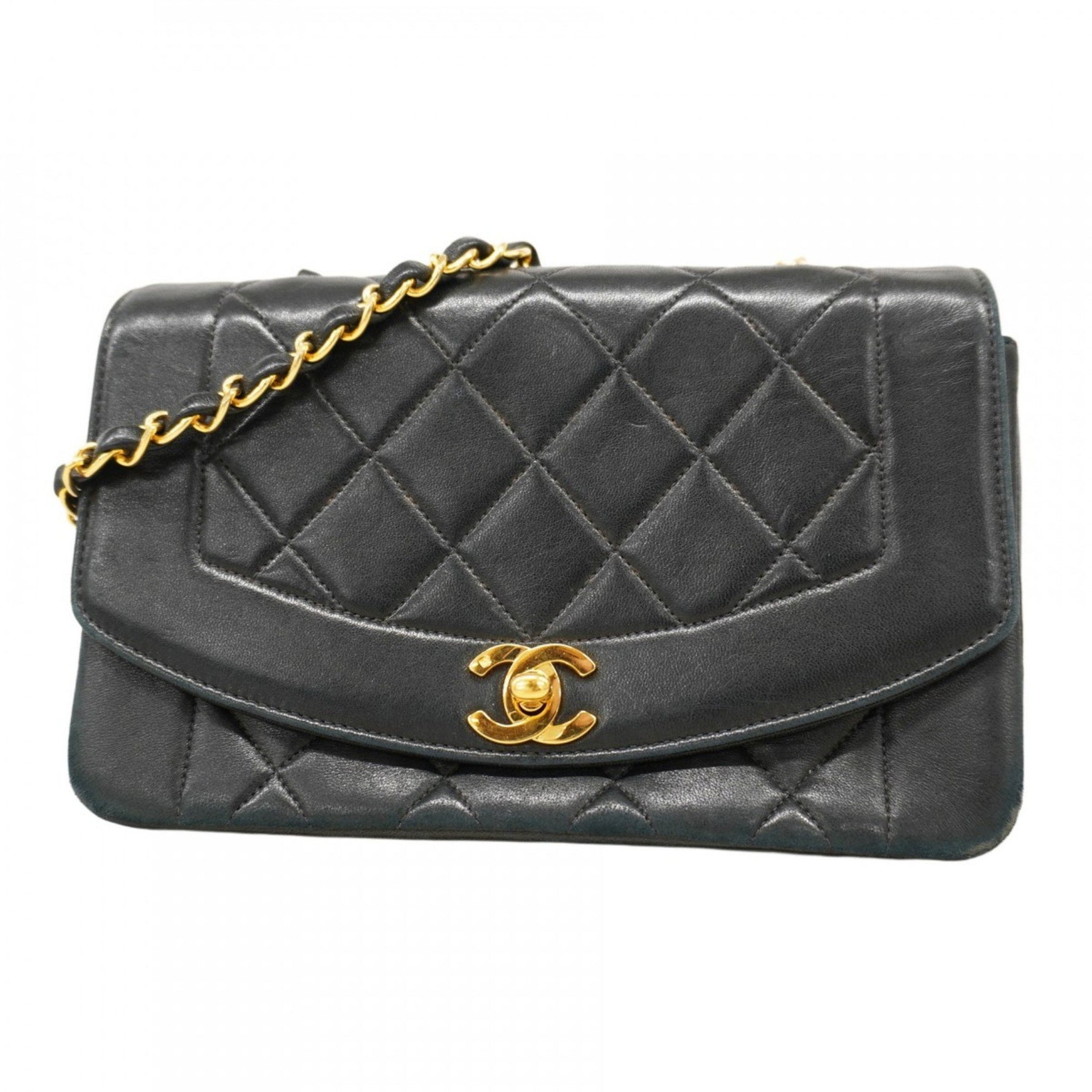 Chanel Diana Shoulder Bag, Chain Lambskin