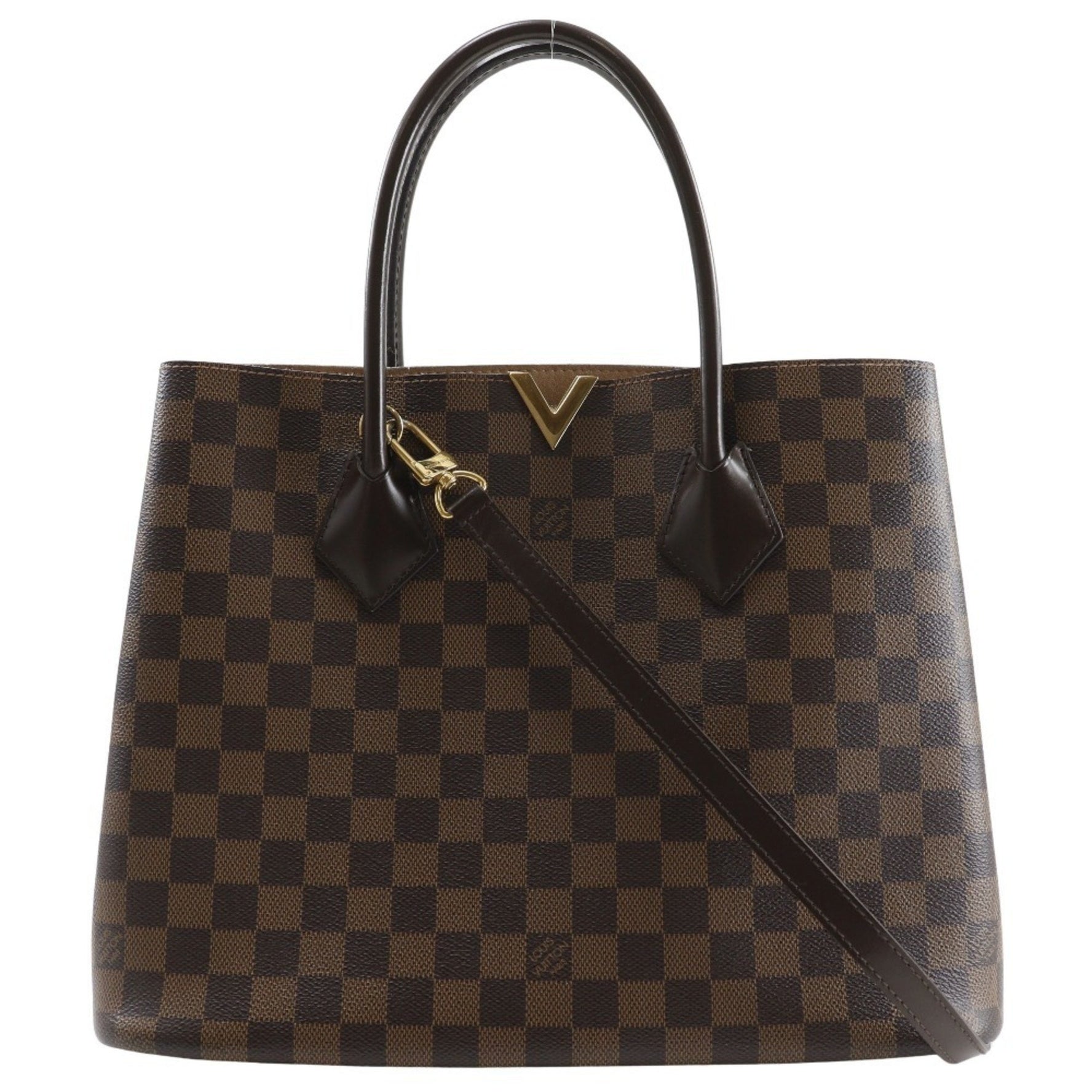 Louis Vuitton Kensington Handbag Shoulder Damier Canvas 2015