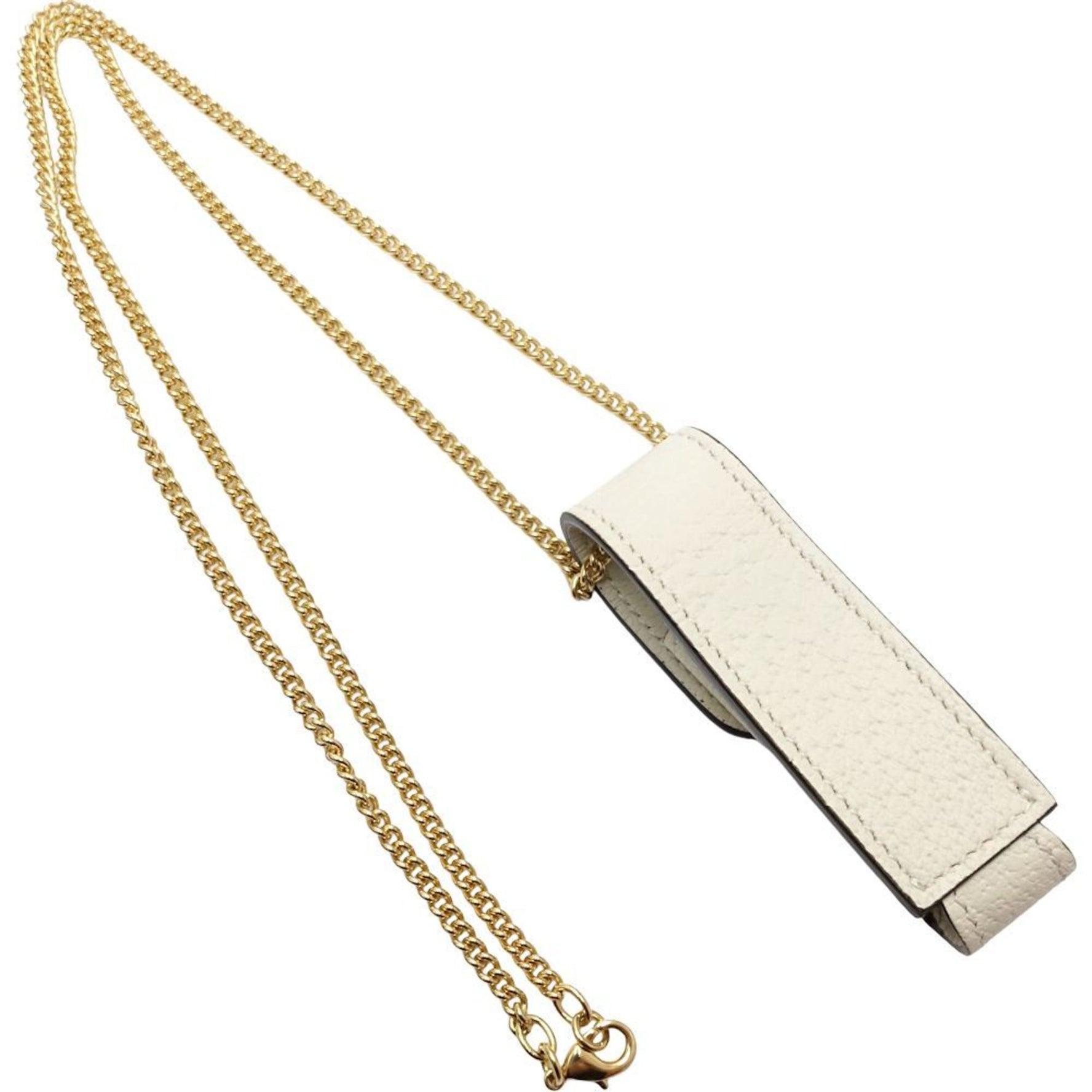 GUCCI Lipstick Case, Double G Leather