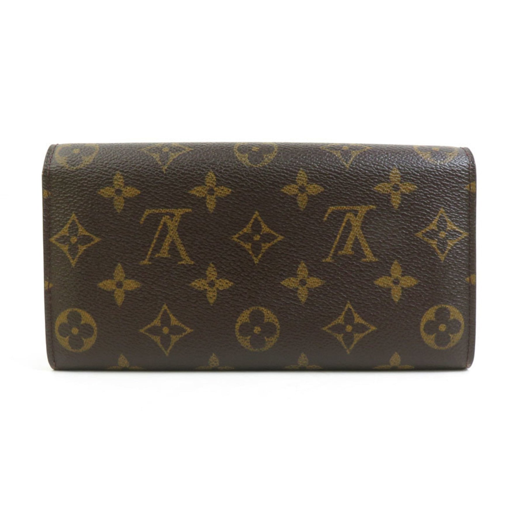 Louis Vuitton Long Wallet Monogram Pochette Porto Monnaie Credit Canvas Men's