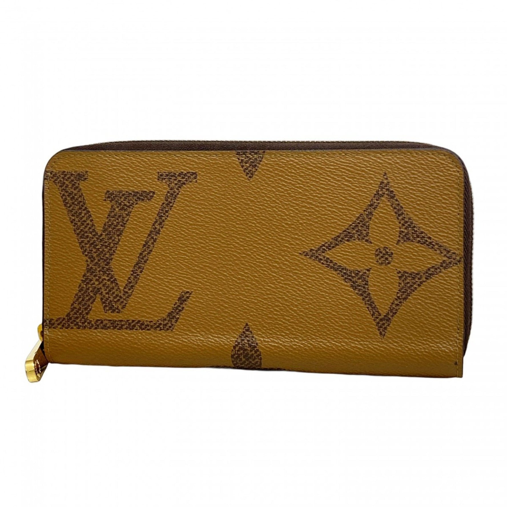 Louis Vuitton Monogram Giant Reverse Zippy Wallet M69353 Brown Women's P1170394