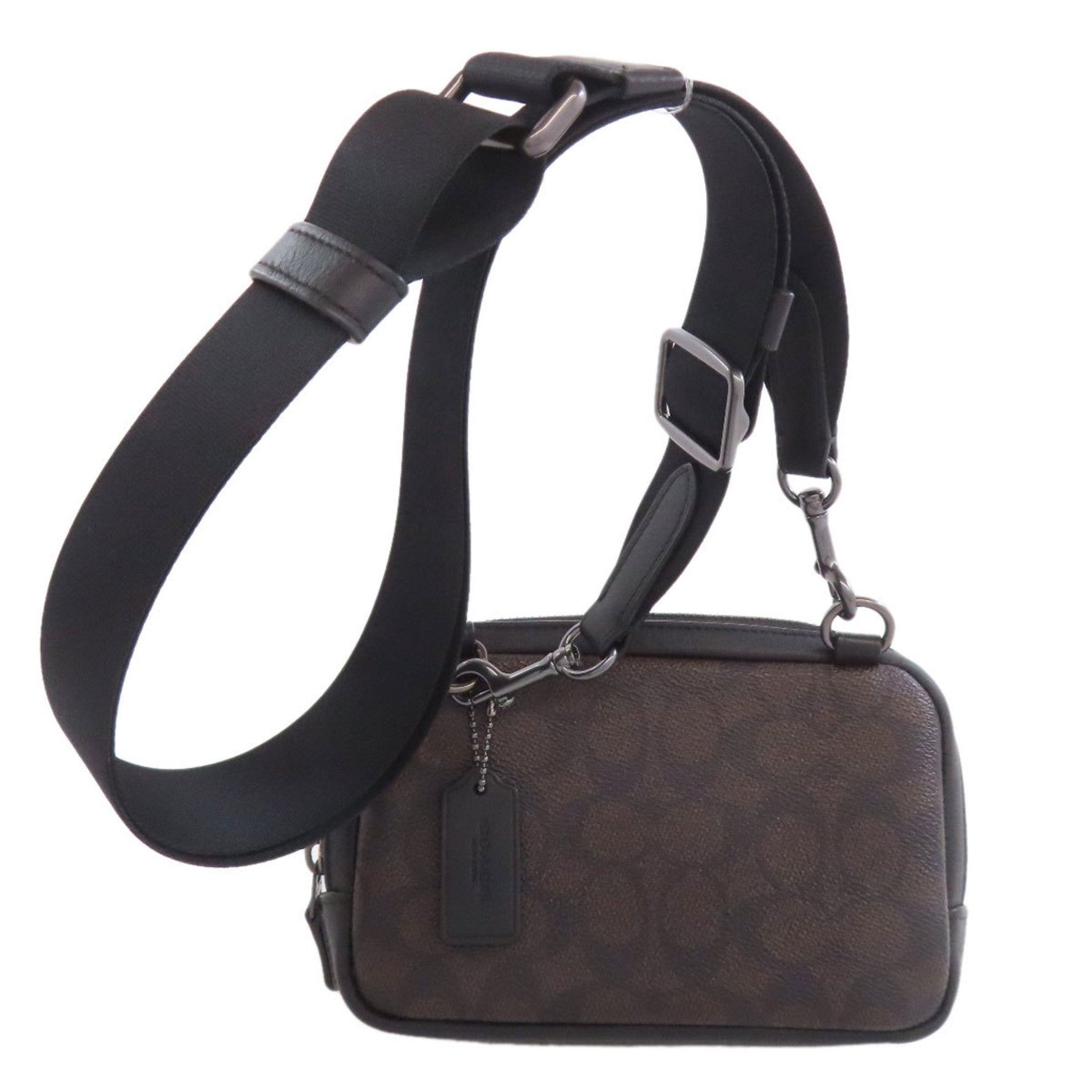 Coach Carrier Phone Crossbody Signature Shoulder Bag in PVC