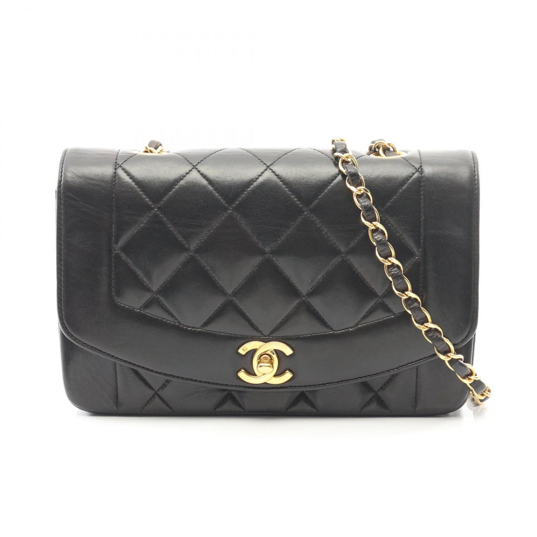 CHANEL Matelasse Diana Flap Shoulder Bag in Lambskin Leather