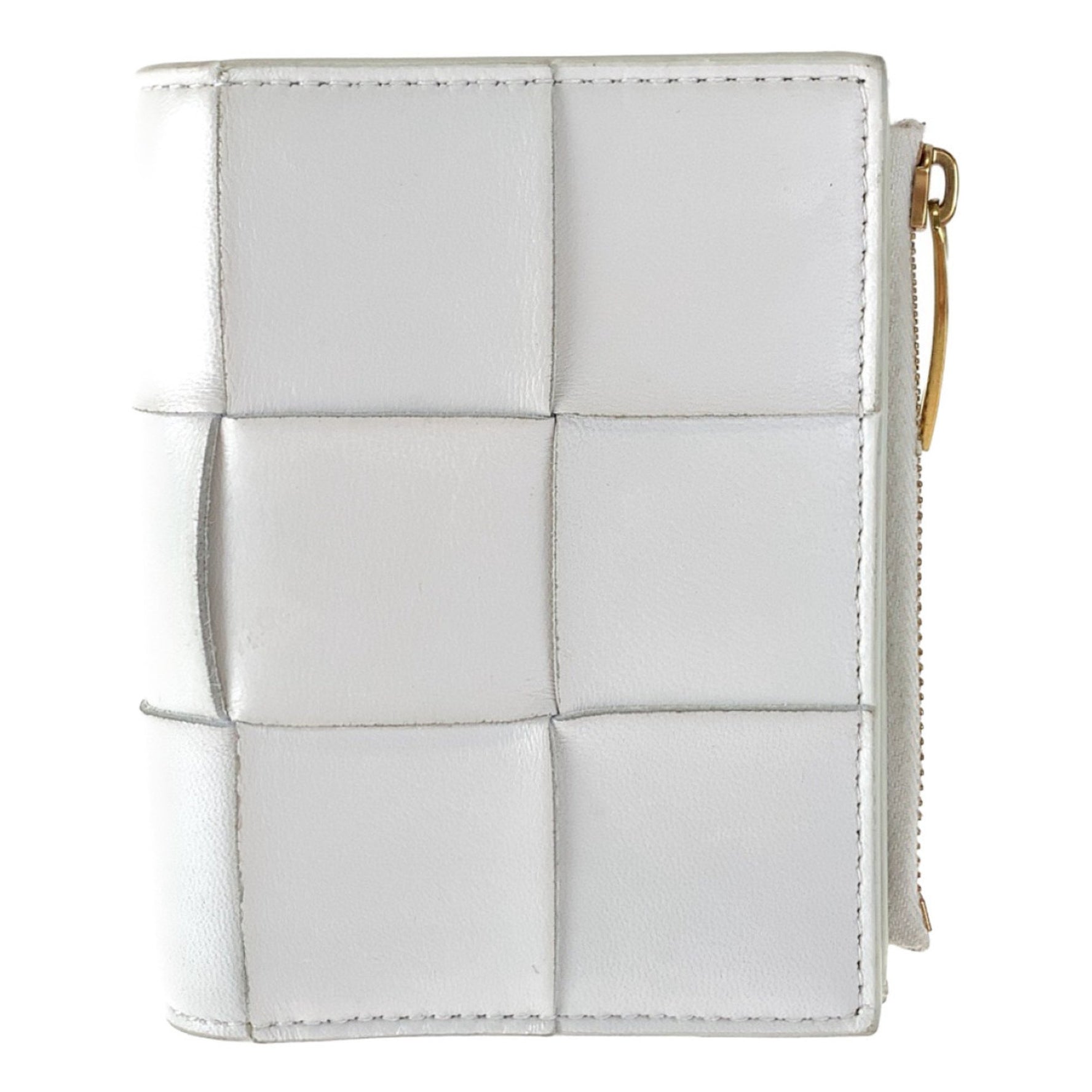 BOTTEGAVENETA Bottega Veneta Maxi Intrecciato Leather Folding Wallet Compact